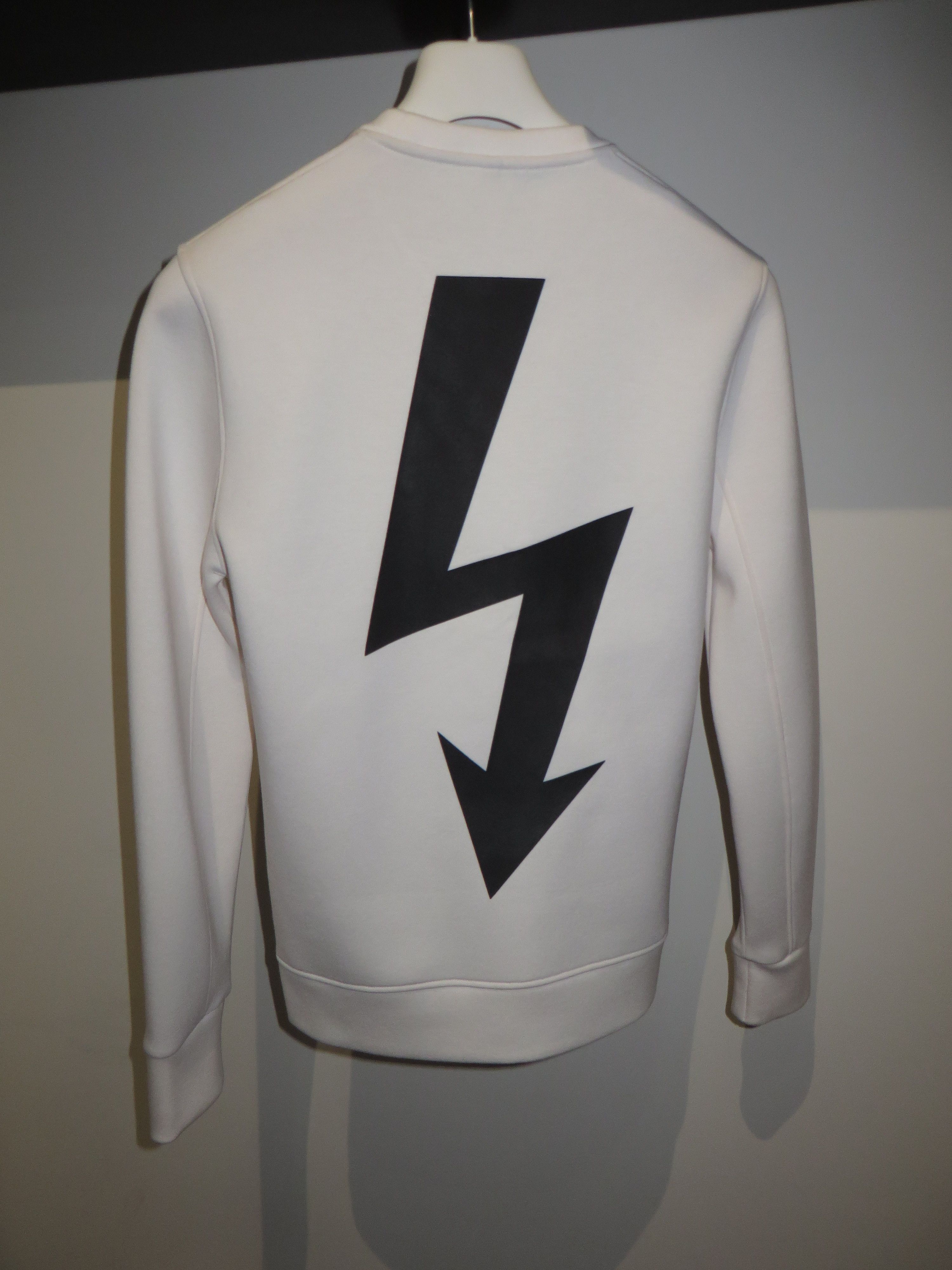 Neil Barrett Printed thunderbolt sweatshirt Size US XXS / EU 40 - 6 Thumbnail