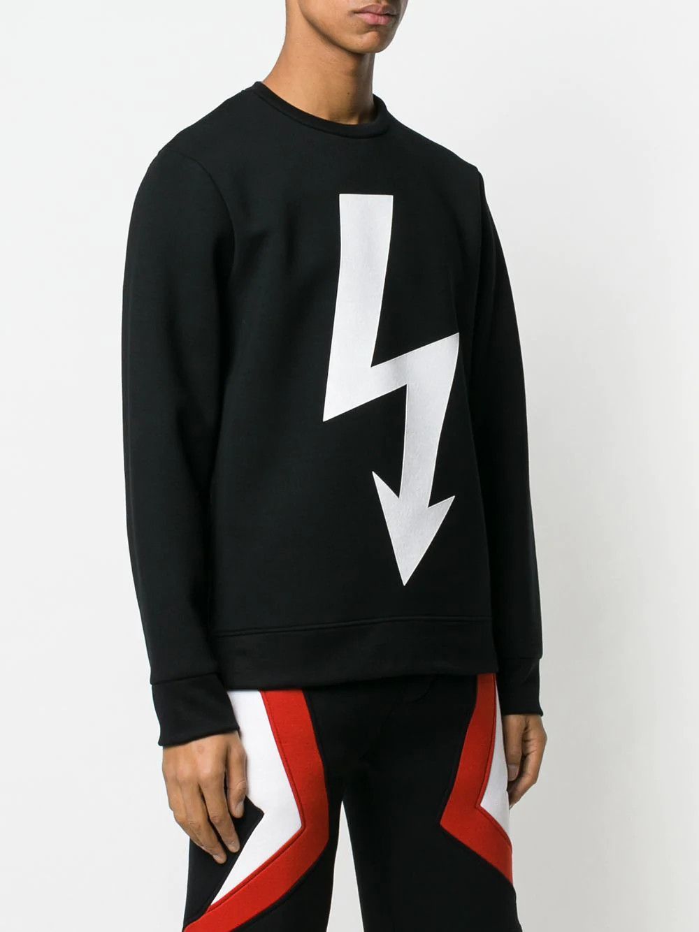 Neil Barrett Printed thunderbolt sweatshirt Size US XXS / EU 40 - 10 Thumbnail