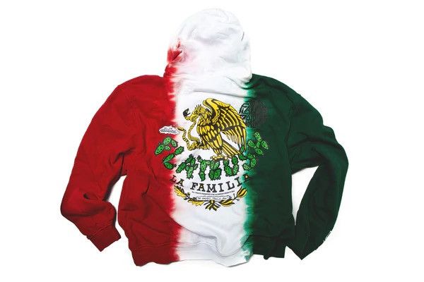 Flatbush Zombies FLATBUSH ZOMBIES LA FAMILIA TRI-DIP PULLOVER HOOD. Size US S / EU 44-46 / 1 - 2 Thumbnail