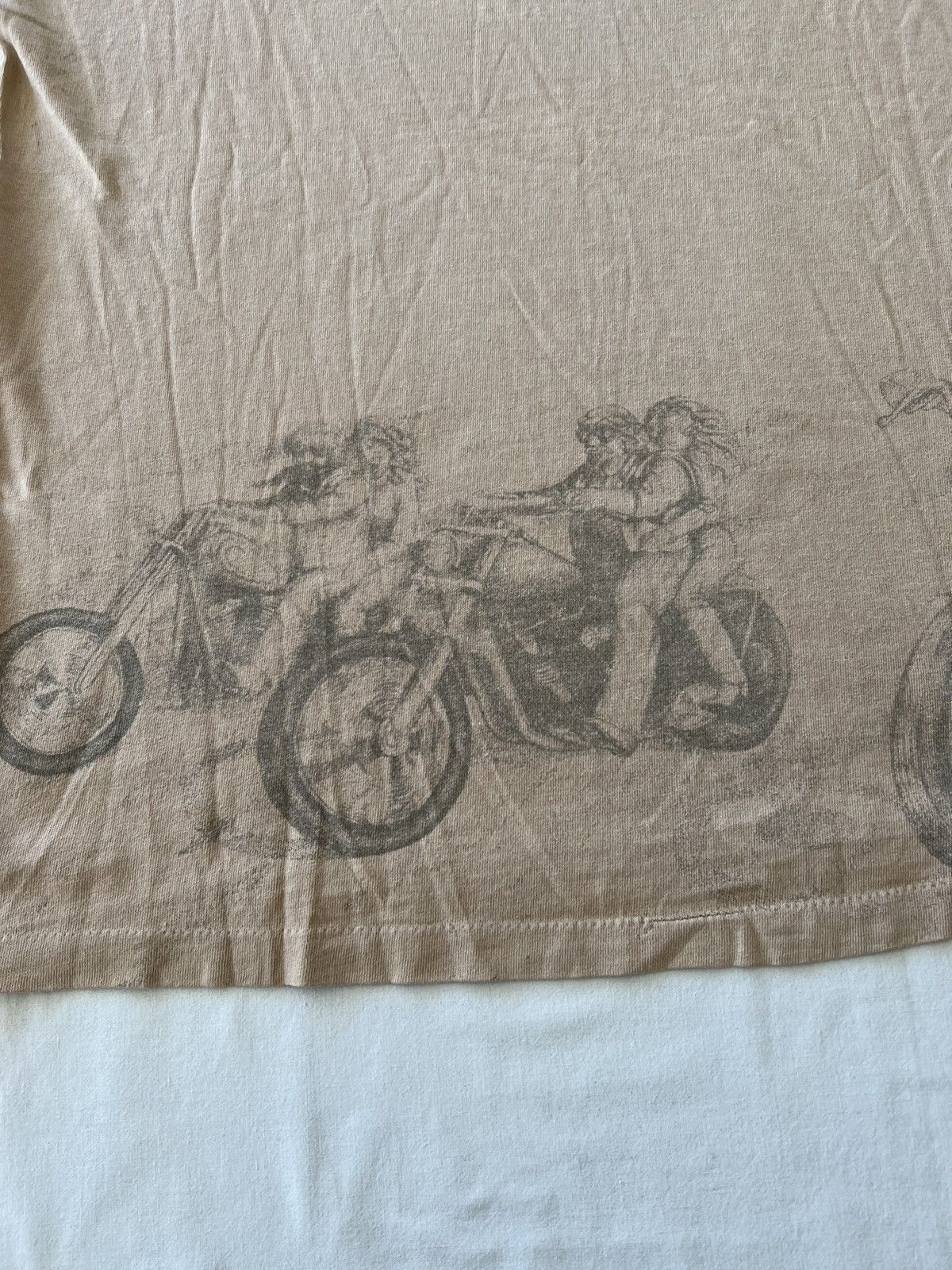 Band Tees Vintage 90s Harley Davidson American Biker Over Print Tee Size US XL / EU 56 / 4 - 16 Thumbnail