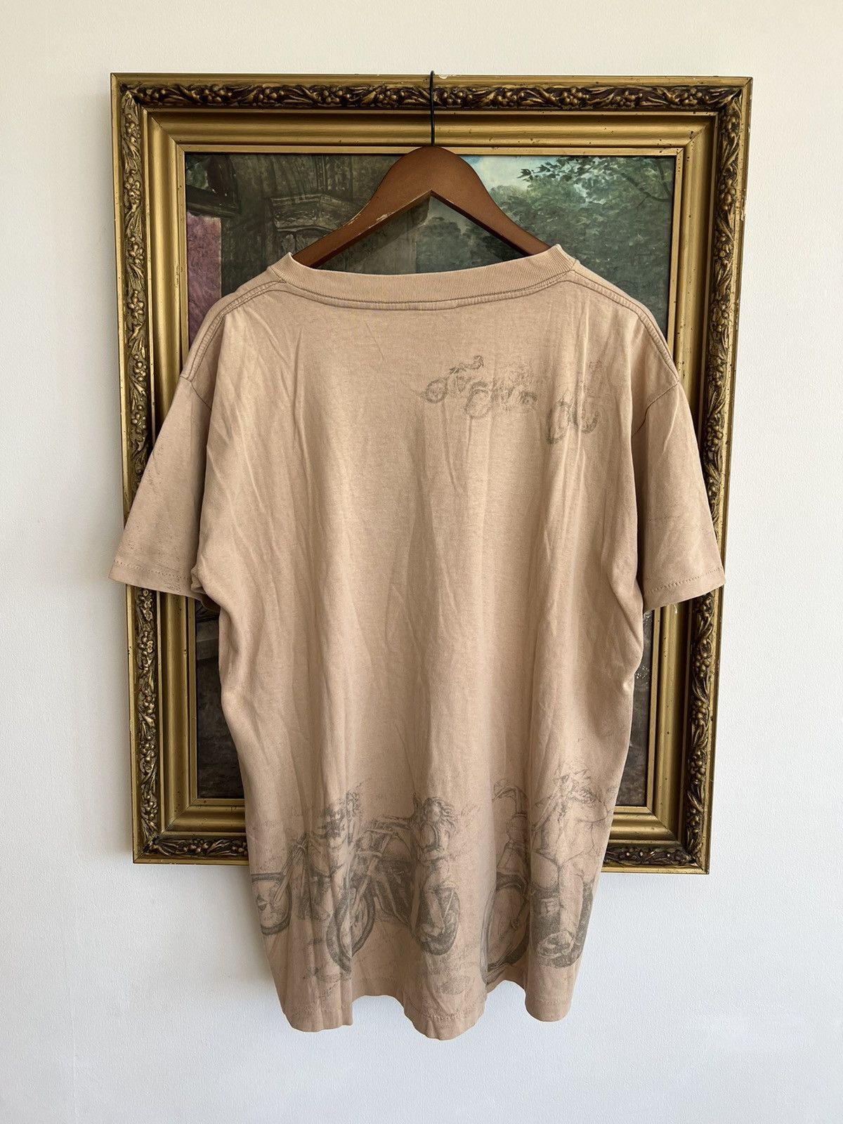 Band Tees Vintage 90s Harley Davidson American Biker Over Print Tee Size US XL / EU 56 / 4 - 2 Thumbnail