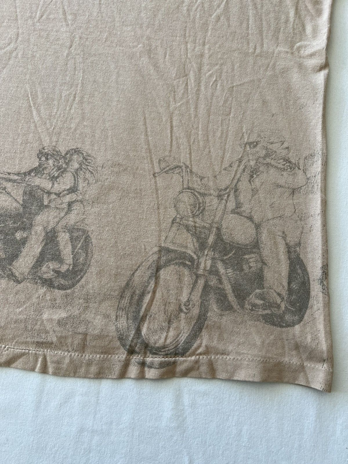 Band Tees Vintage 90s Harley Davidson American Biker Over Print Tee Size US XL / EU 56 / 4 - 17 Thumbnail