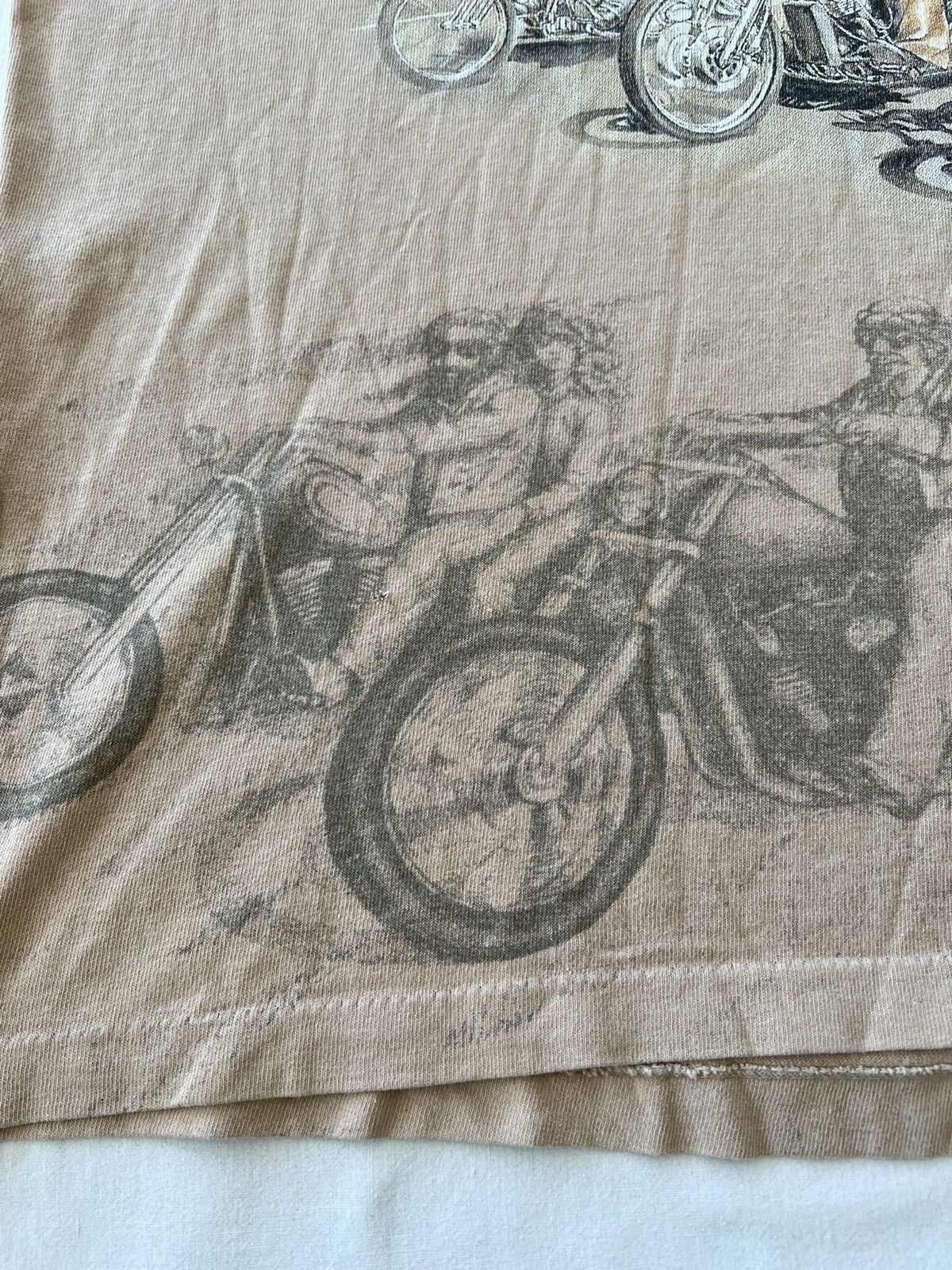 Band Tees Vintage 90s Harley Davidson American Biker Over Print Tee Size US XL / EU 56 / 4 - 8 Thumbnail