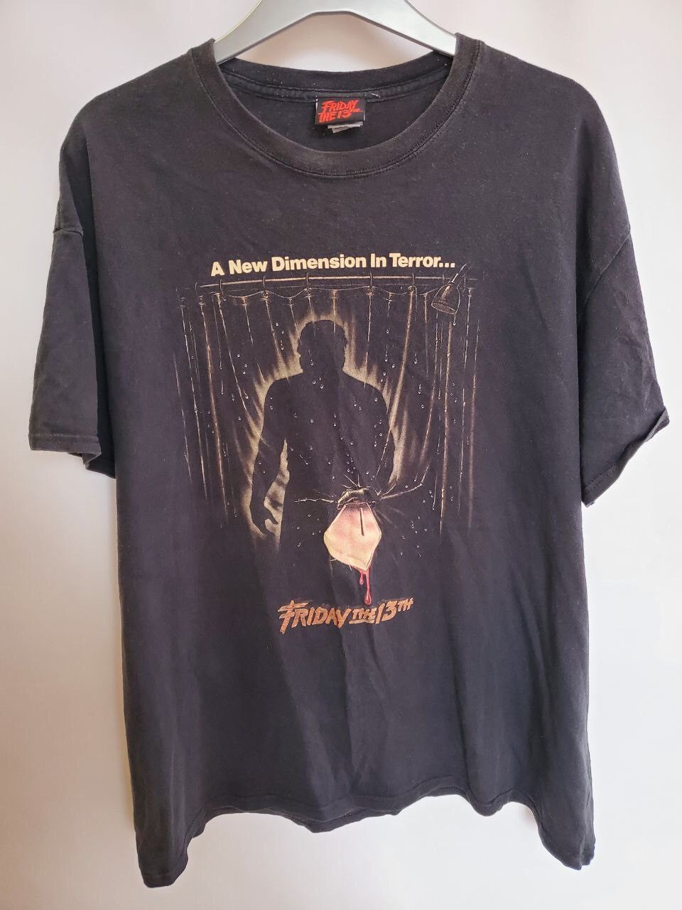 Image of Expert Horror Vintage Friday The 13Th T Shirt Horror Halloween Size XL in Black, Men's