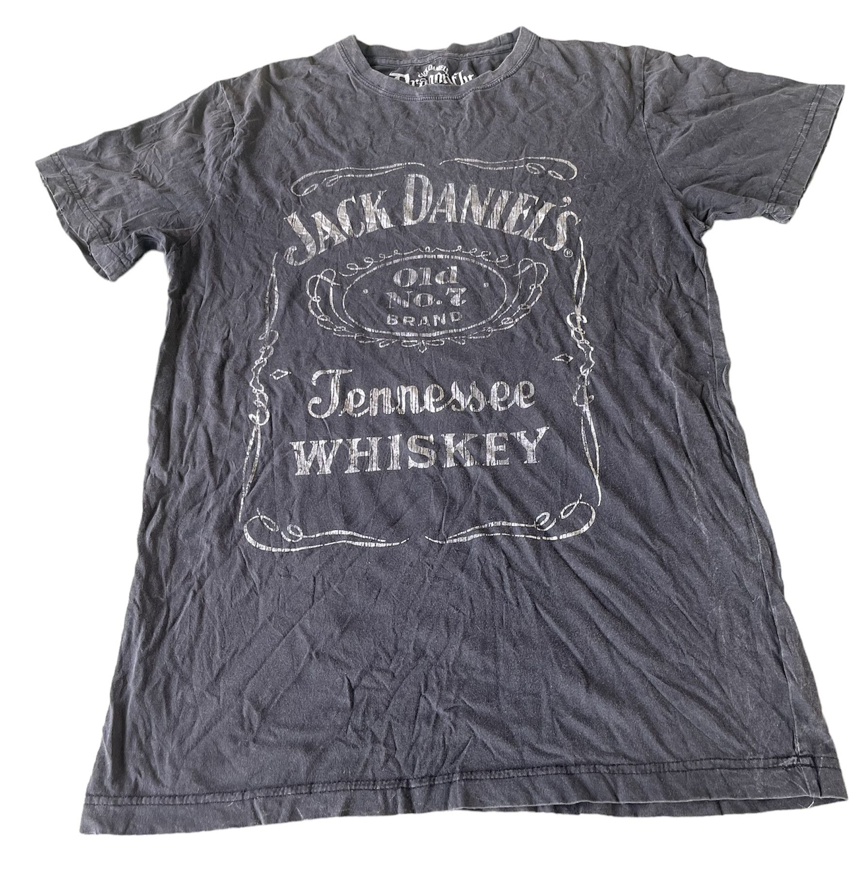 image of Jack Daniels Jack Daniel's Tee Shirt in Grey, Men's (Size Medium)