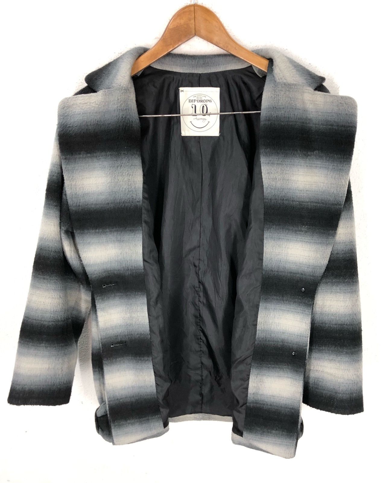 Japanese Brand Dipdrops Stripe Wool Jacket 10th Anniversary Dipdrops Size US M / EU 48-50 / 2 - 5 Thumbnail