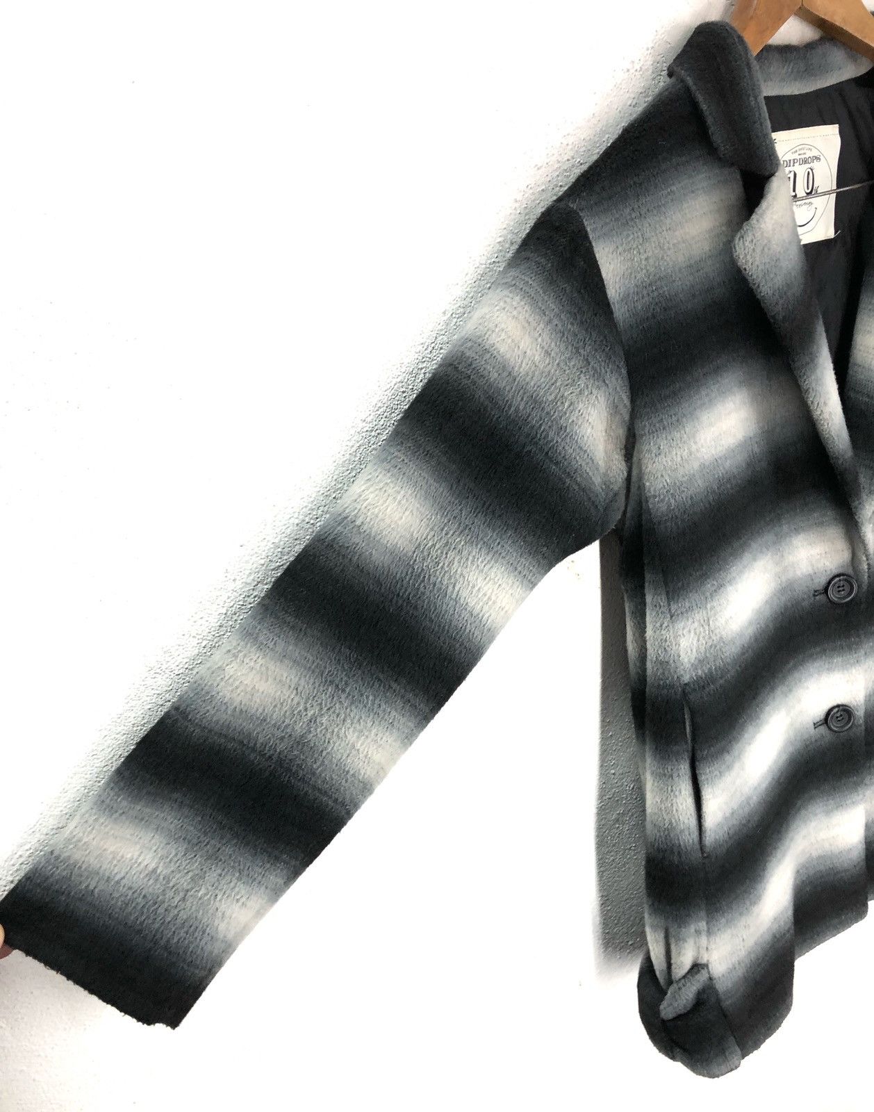 Japanese Brand Dipdrops Stripe Wool Jacket 10th Anniversary Dipdrops Size US M / EU 48-50 / 2 - 2 Thumbnail