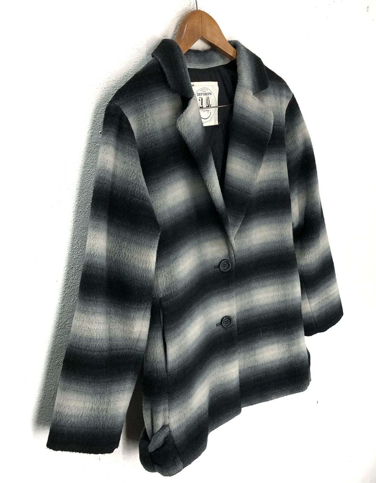 Japanese Brand Dipdrops Stripe Wool Jacket 10th Anniversary Dipdrops Size US M / EU 48-50 / 2 - 1 Thumbnail