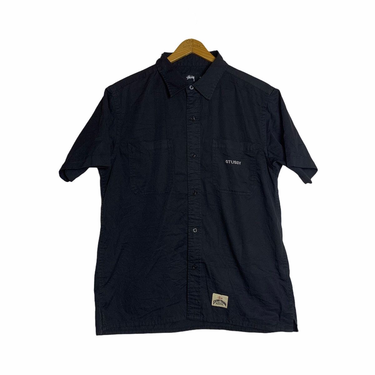 image of Stussy International Extra Tough Work Gear Tee in Black, Men's (Size Medium)