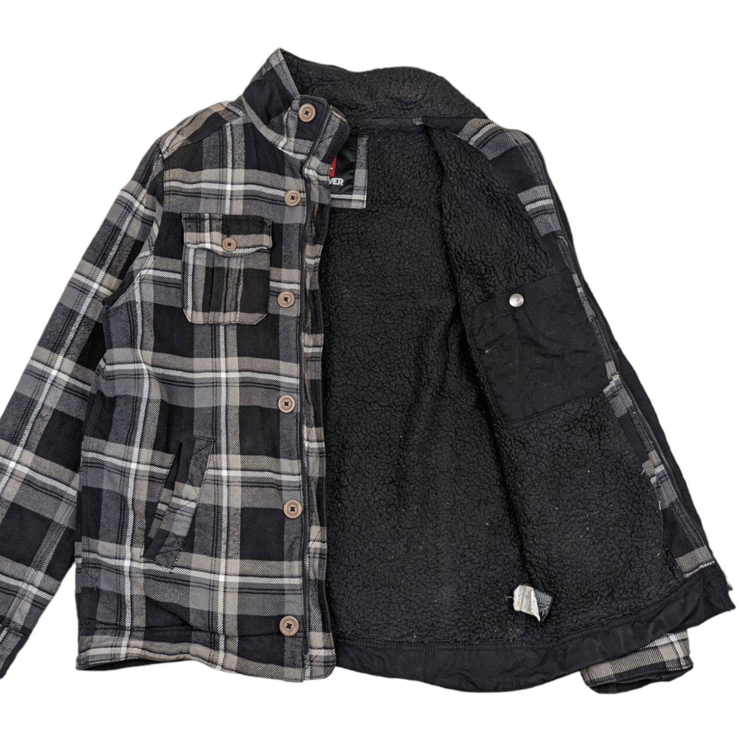 Quiksilver Vintage 90's QUIKSILVER Check Winter Jacket Flannel Style Size US L / EU 52-54 / 3 - 4 Thumbnail