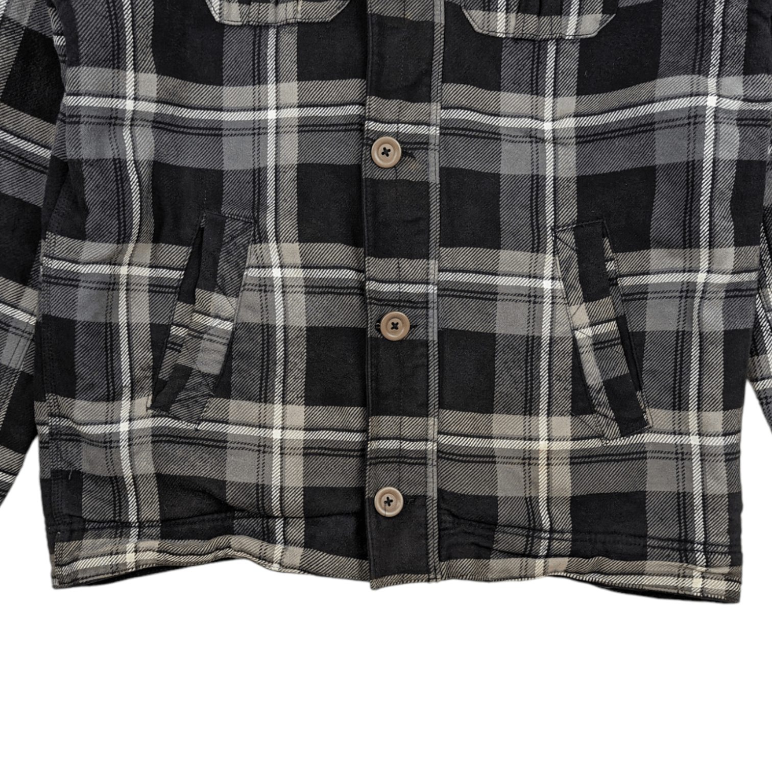 Quiksilver Vintage 90's QUIKSILVER Check Winter Jacket Flannel Style Size US L / EU 52-54 / 3 - 7 Thumbnail