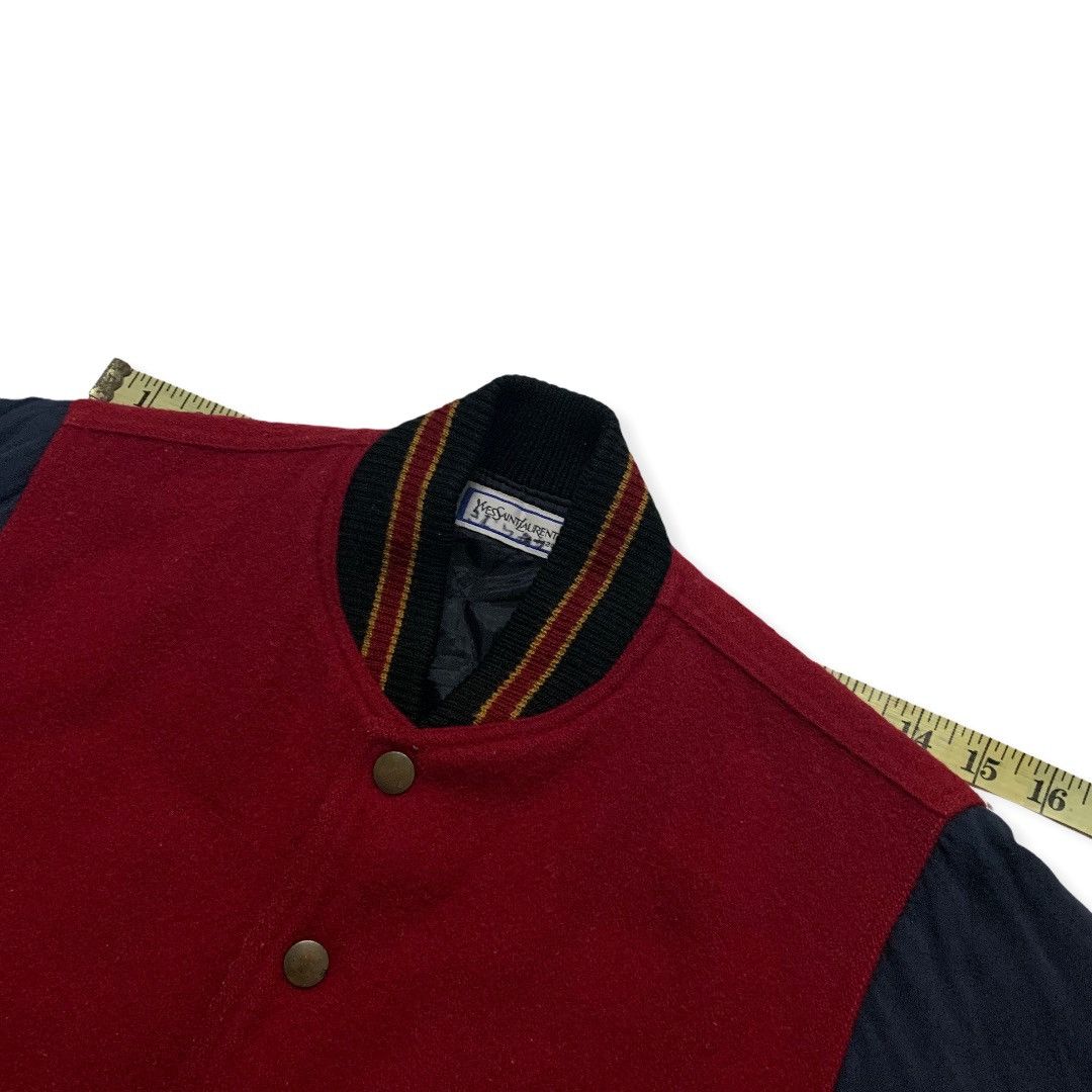 Yves Saint Laurent Yves Saint Laurent Big Logo Varsity Jacket Kids Size US XXS / EU 40 - 13 Thumbnail