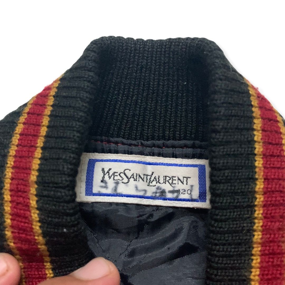 Yves Saint Laurent Yves Saint Laurent Big Logo Varsity Jacket Kids Size US XXS / EU 40 - 5 Thumbnail