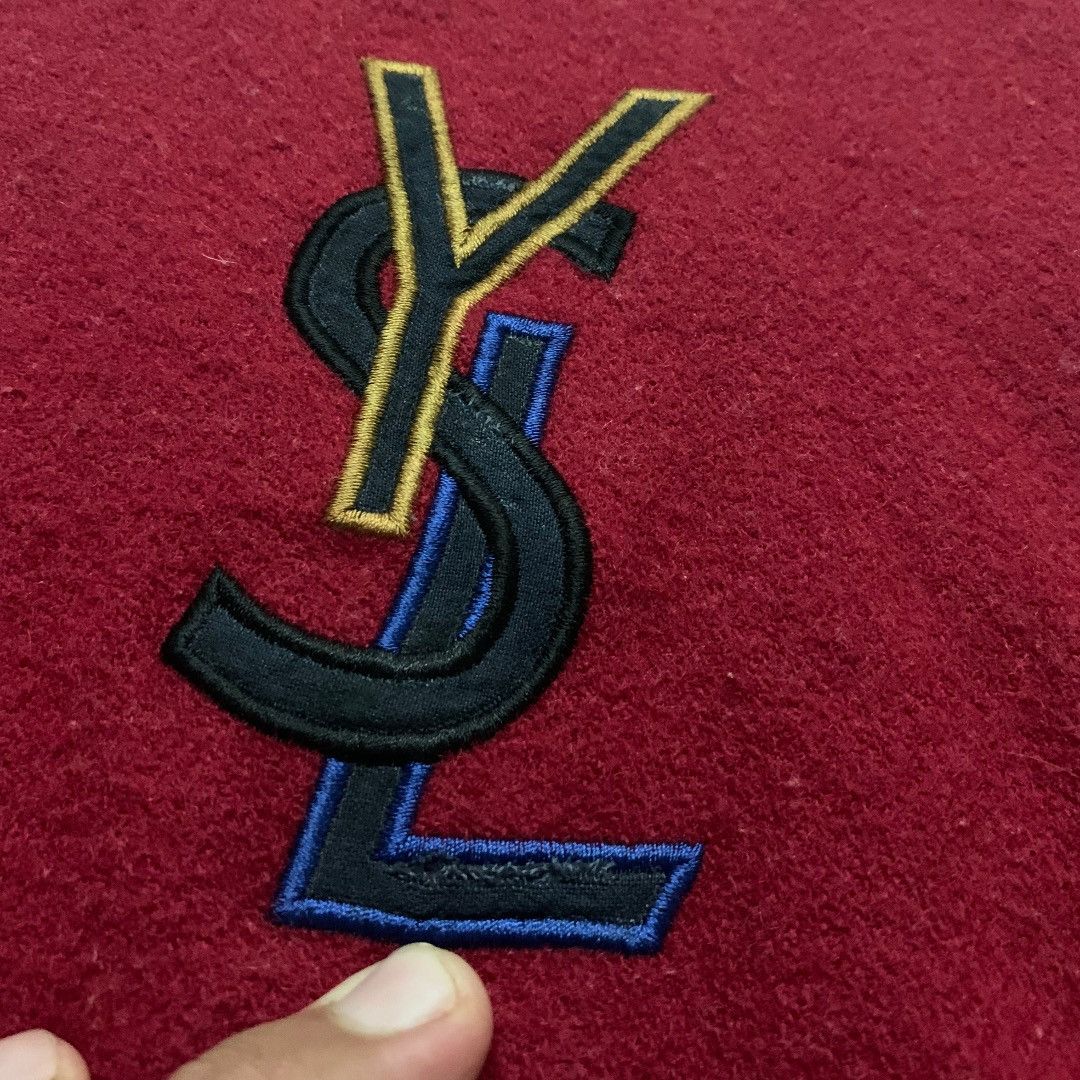 Yves Saint Laurent Yves Saint Laurent Big Logo Varsity Jacket Kids Size US XXS / EU 40 - 8 Thumbnail
