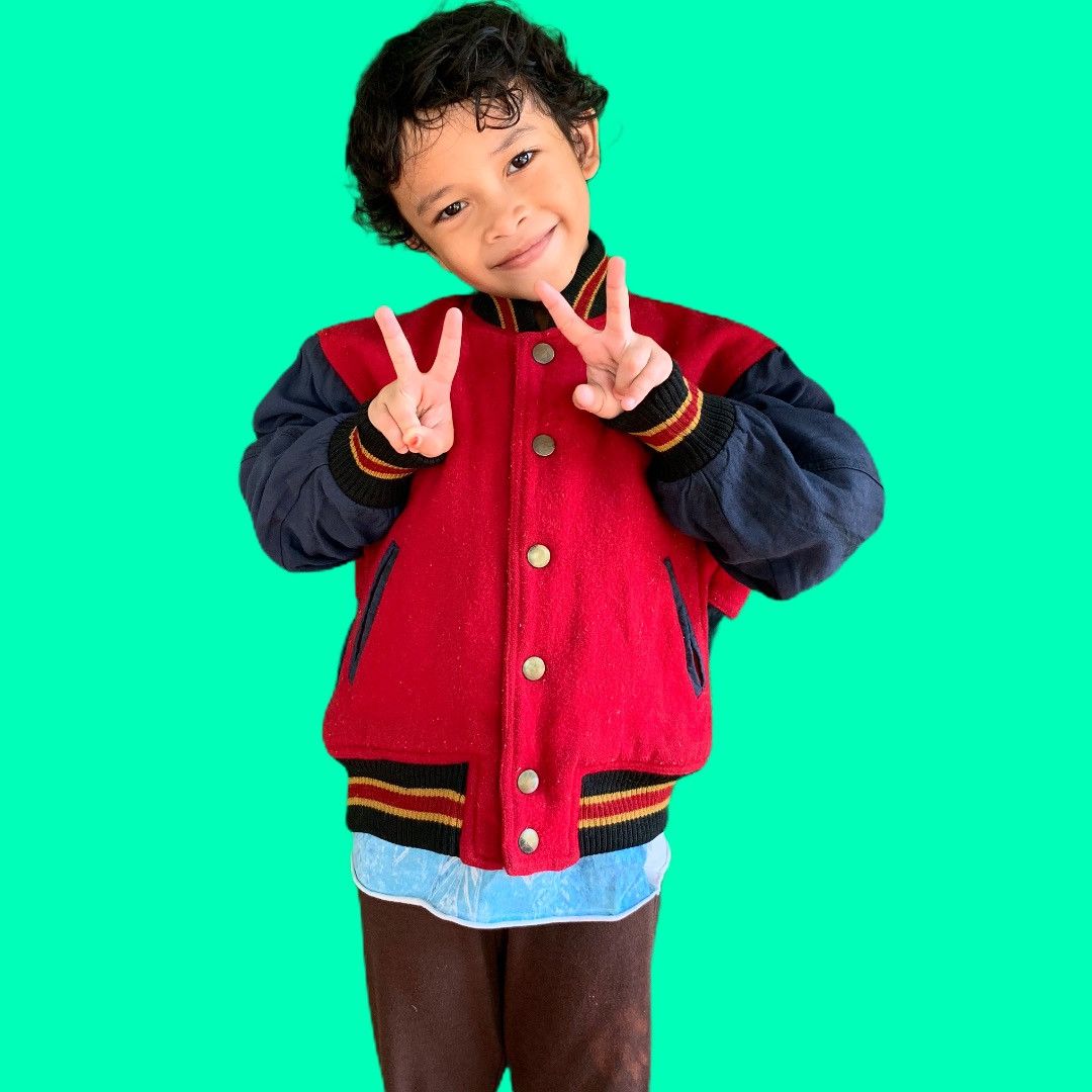 Yves Saint Laurent Yves Saint Laurent Big Logo Varsity Jacket Kids Size US XXS / EU 40 - 4 Thumbnail