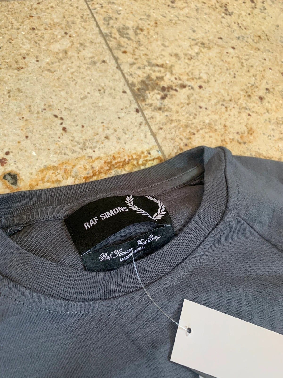 Fred Perry × Raf Simons Grey Raglan Tee, SS Size US L / EU 52-54 / 3 - 9 Thumbnail