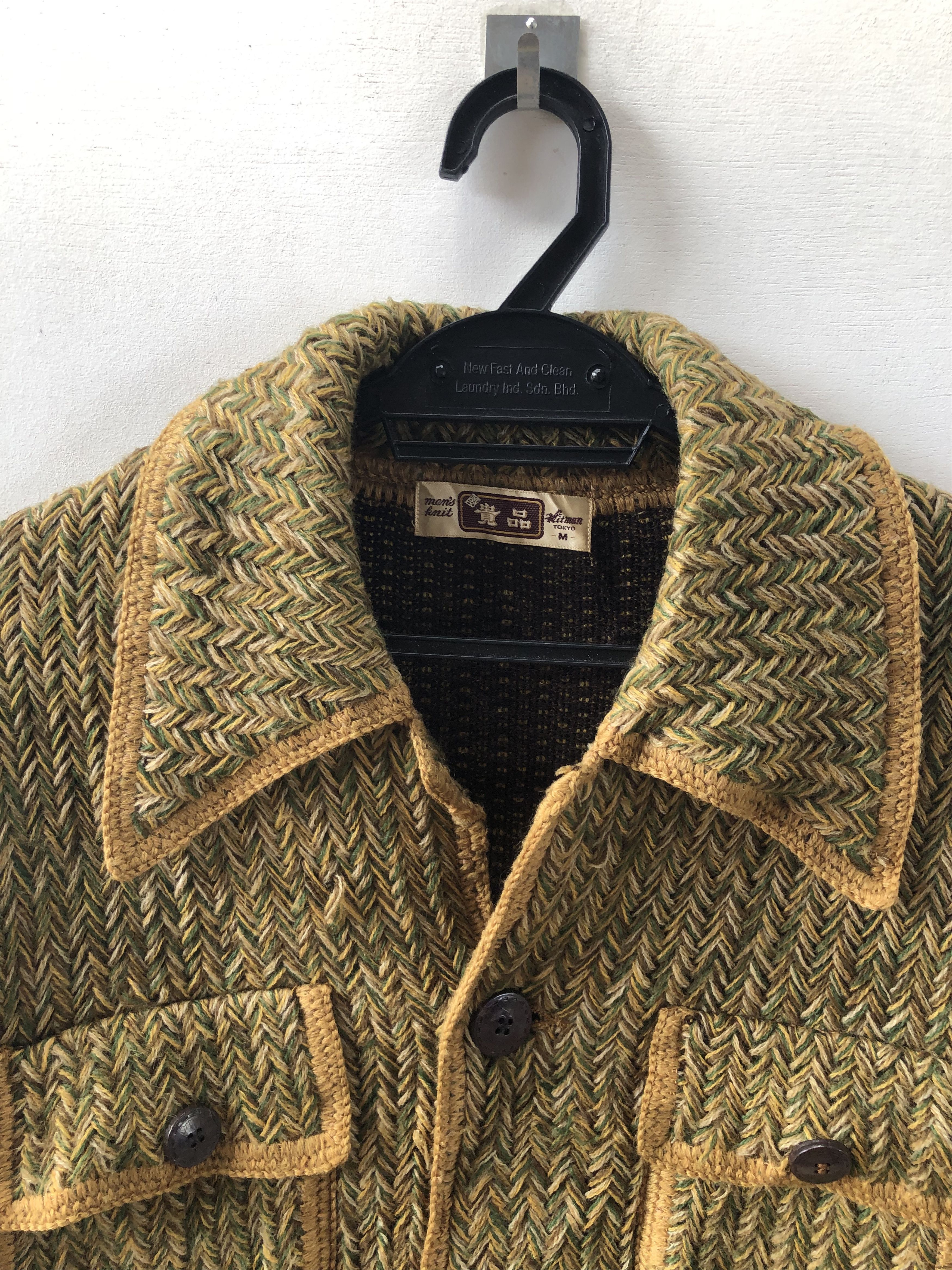 Japanese Brand × Vintage VINTAGE 80’S JAPAN’S WOOL KNIT JACKET Size US M / EU 48-50 / 2 - 4 Thumbnail