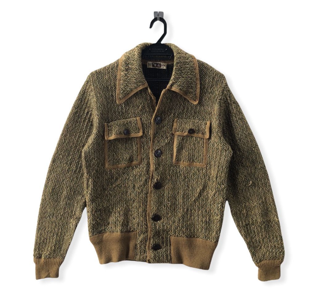 Japanese Brand × Vintage VINTAGE 80’S JAPAN’S WOOL KNIT JACKET Size US M / EU 48-50 / 2 - 1 Thumbnail