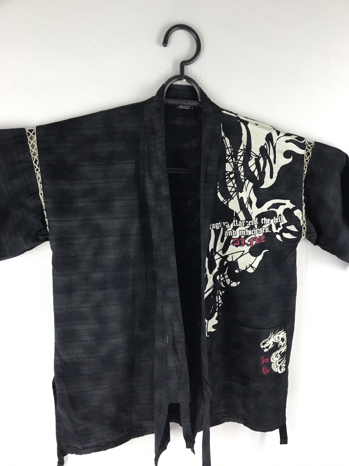 Japanese Brand DJ FREE KIMONO CARDIGAN SHIRT JAPANESE DRAGON CLASSIC SCRIT Size US M / EU 48-50 / 2 - 2 Thumbnail