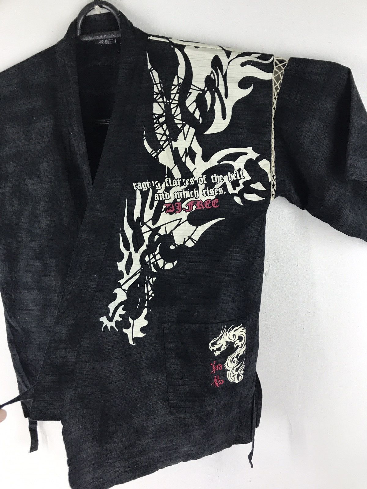 Japanese Brand DJ FREE KIMONO CARDIGAN SHIRT JAPANESE DRAGON CLASSIC SCRIT Size US M / EU 48-50 / 2 - 4 Thumbnail