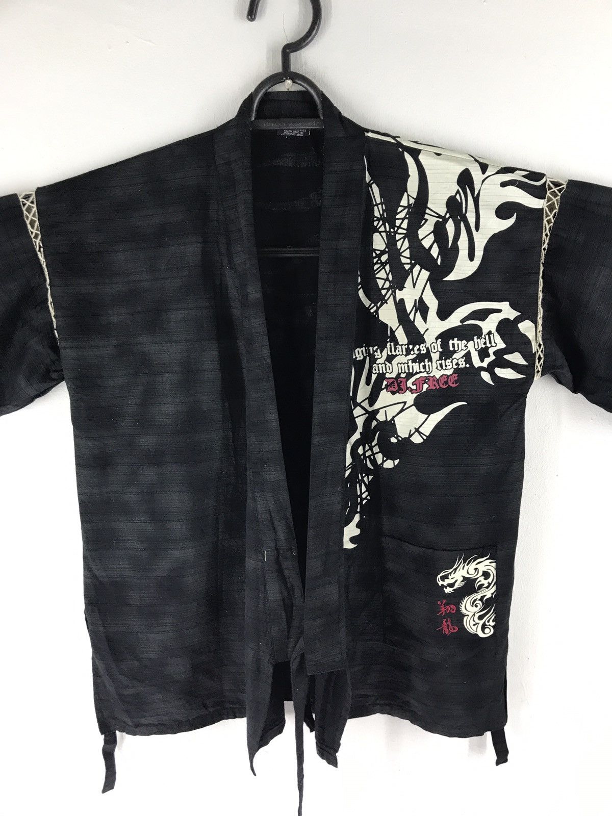 Japanese Brand DJ FREE KIMONO CARDIGAN SHIRT JAPANESE DRAGON CLASSIC SCRIT Size US M / EU 48-50 / 2 - 6 Thumbnail