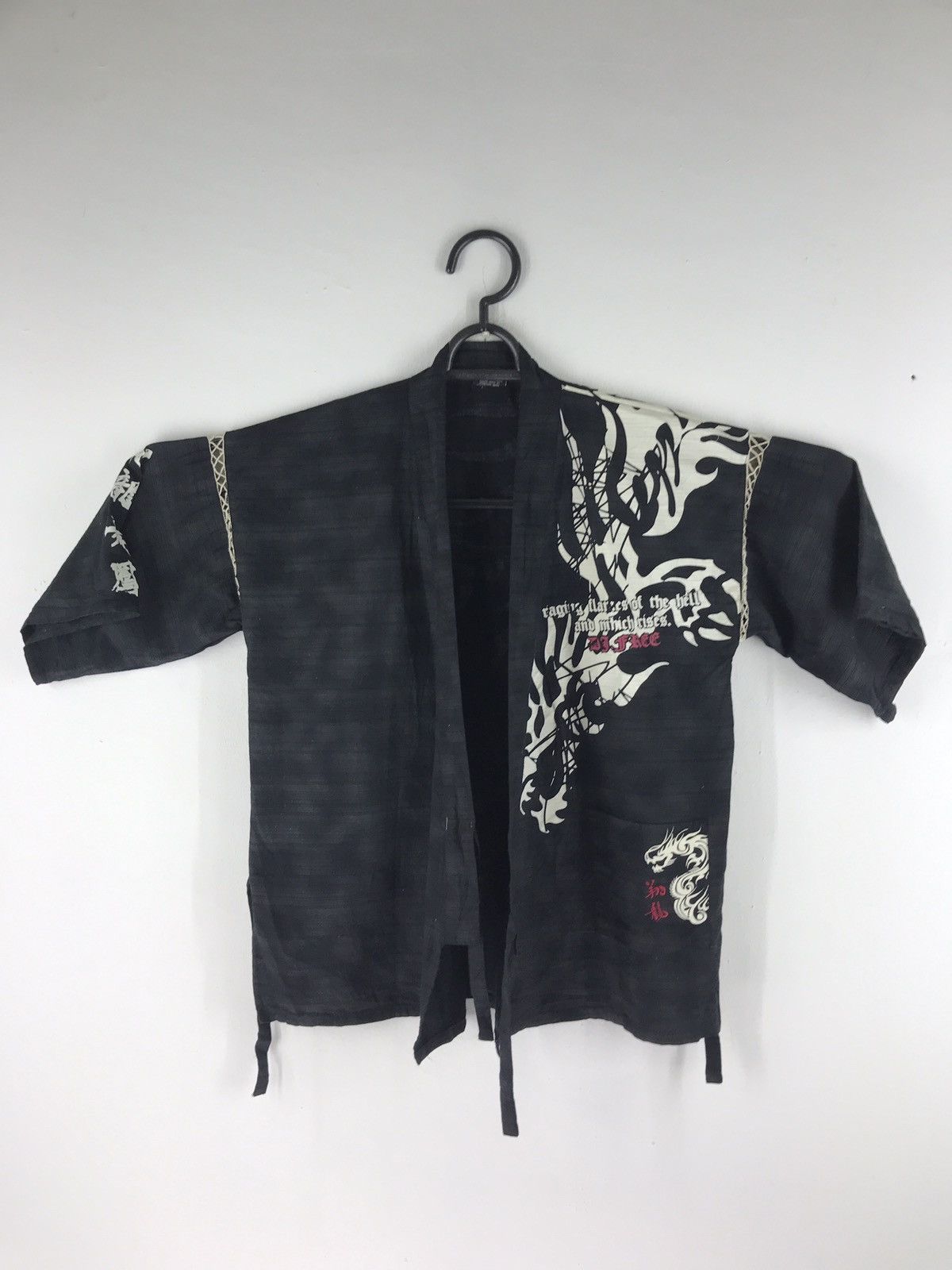 Japanese Brand DJ FREE KIMONO CARDIGAN SHIRT JAPANESE DRAGON CLASSIC SCRIT Size US M / EU 48-50 / 2 - 3 Thumbnail