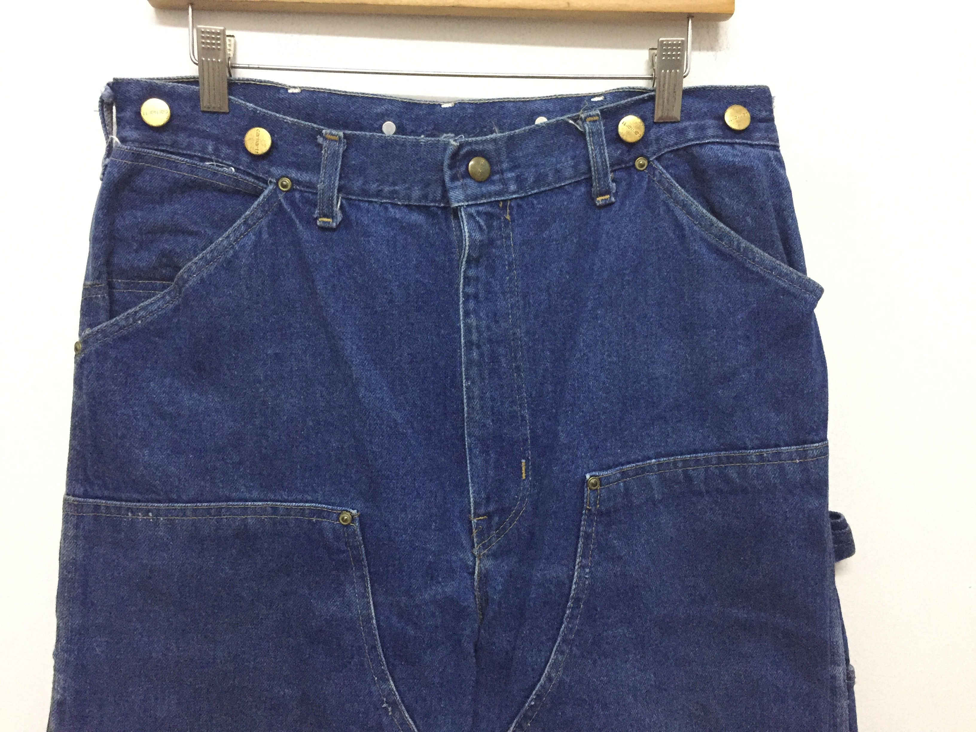Carhartt Double Knee Button-fly Waist Heavy Worker pant made in USA Size US 32 / EU 48 - 6 Thumbnail