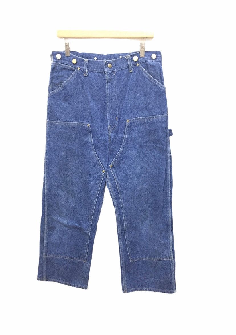 Carhartt Double Knee Button-fly Waist Heavy Worker pant made in USA Size US 32 / EU 48 - 4 Thumbnail