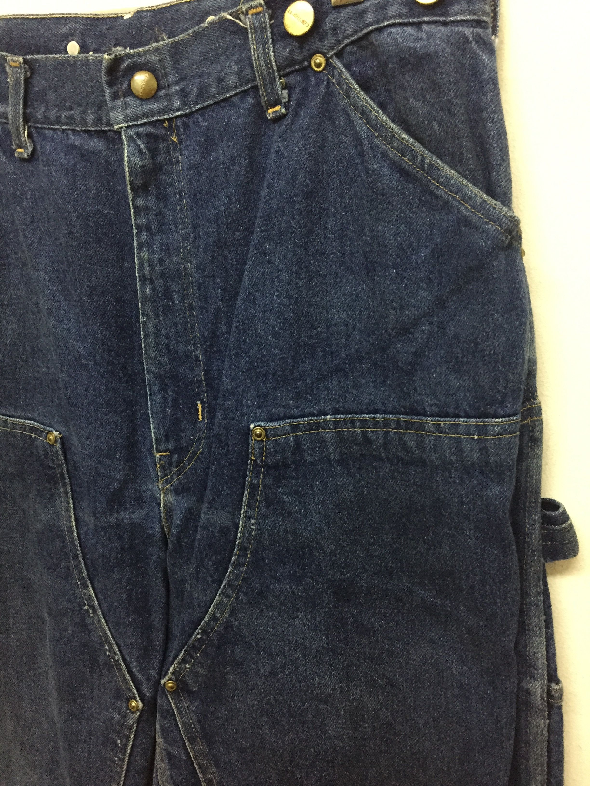 Carhartt Double Knee Button-fly Waist Heavy Worker pant made in USA Size US 32 / EU 48 - 8 Thumbnail