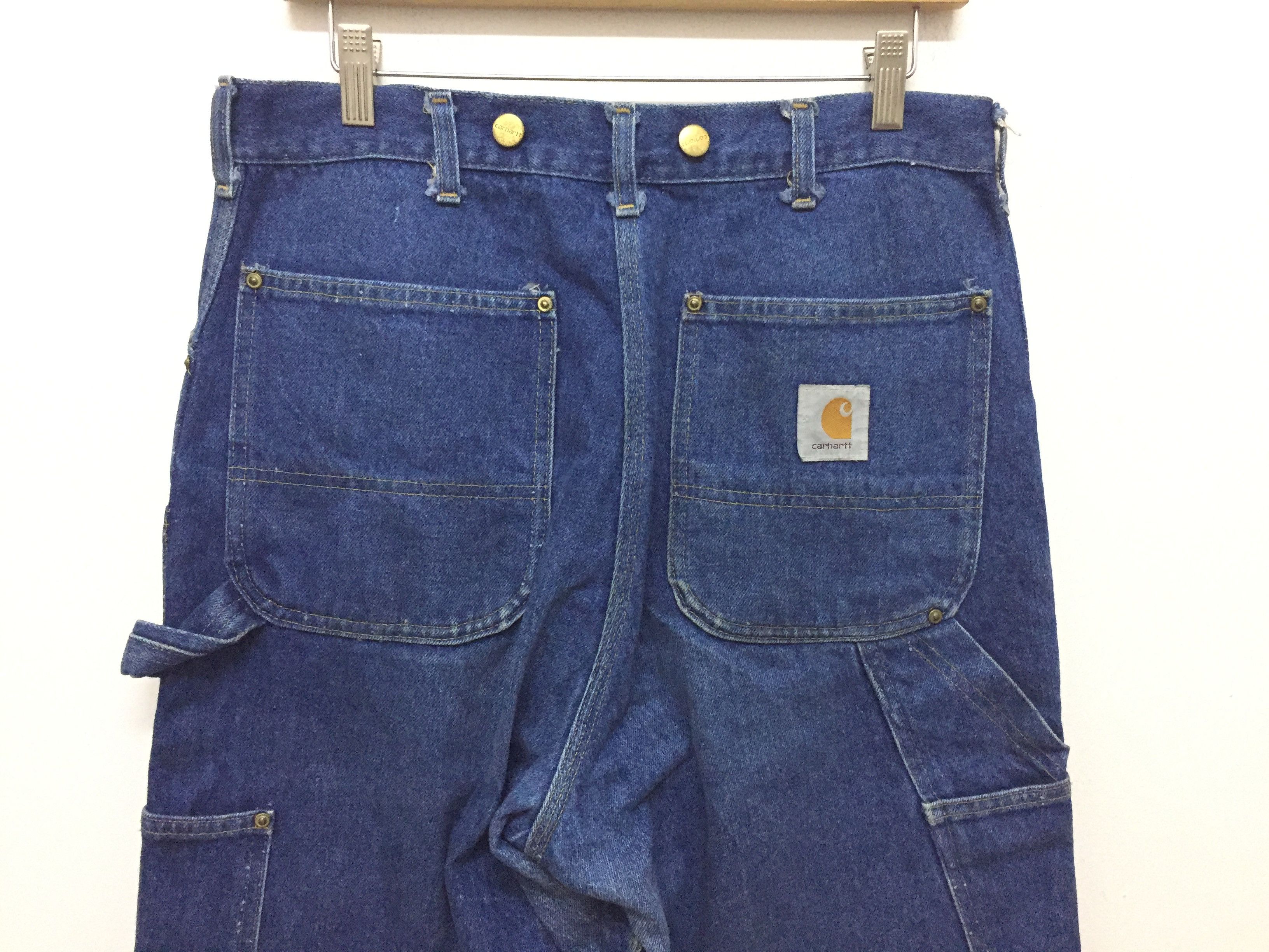 Carhartt Double Knee Button-fly Waist Heavy Worker pant made in USA Size US 32 / EU 48 - 2 Thumbnail