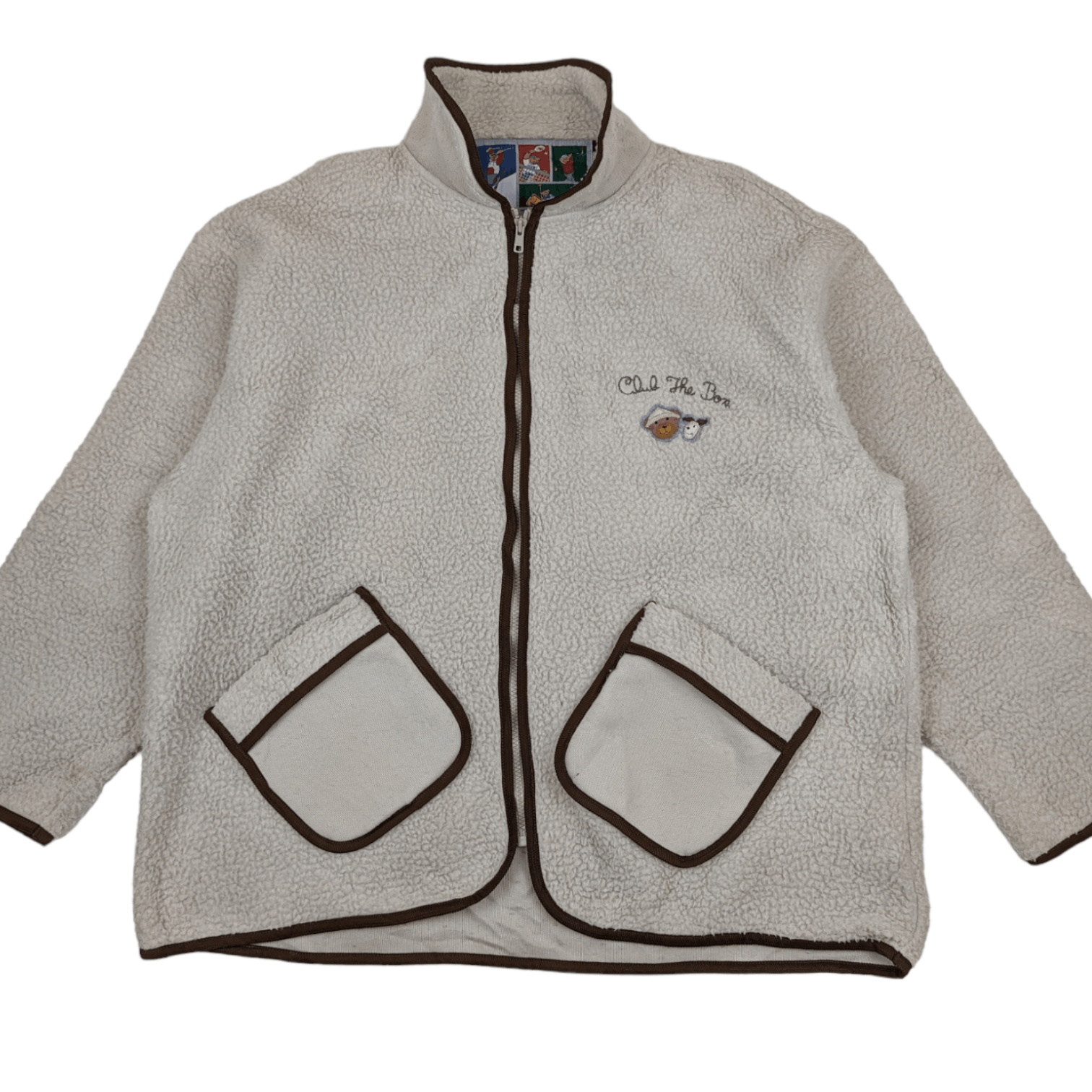 Japanese Brand Vintage 90's 1996 CLUB THE BOX Fleece Jacket Size US XL / EU 56 / 4 - 2 Thumbnail