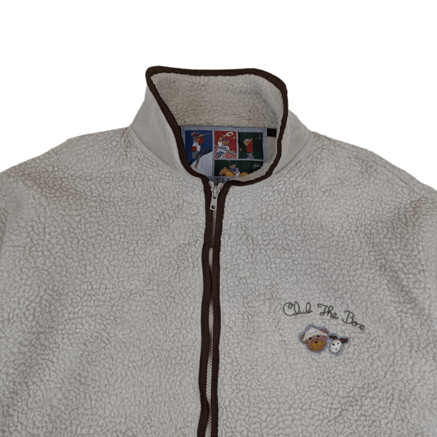 Japanese Brand Vintage 90's 1996 CLUB THE BOX Fleece Jacket Size US XL / EU 56 / 4 - 4 Thumbnail