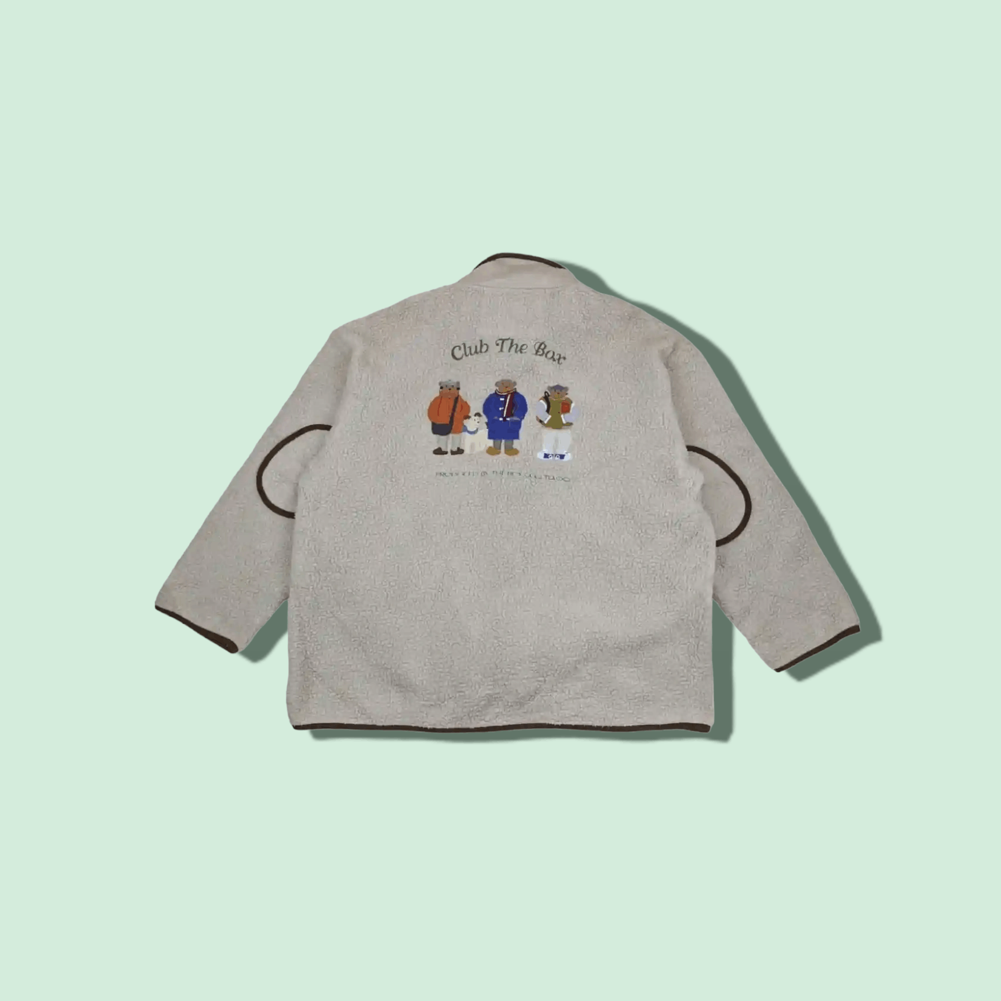 Japanese Brand Vintage 90's 1996 CLUB THE BOX Fleece Jacket Size US XL / EU 56 / 4 - 1 Thumbnail