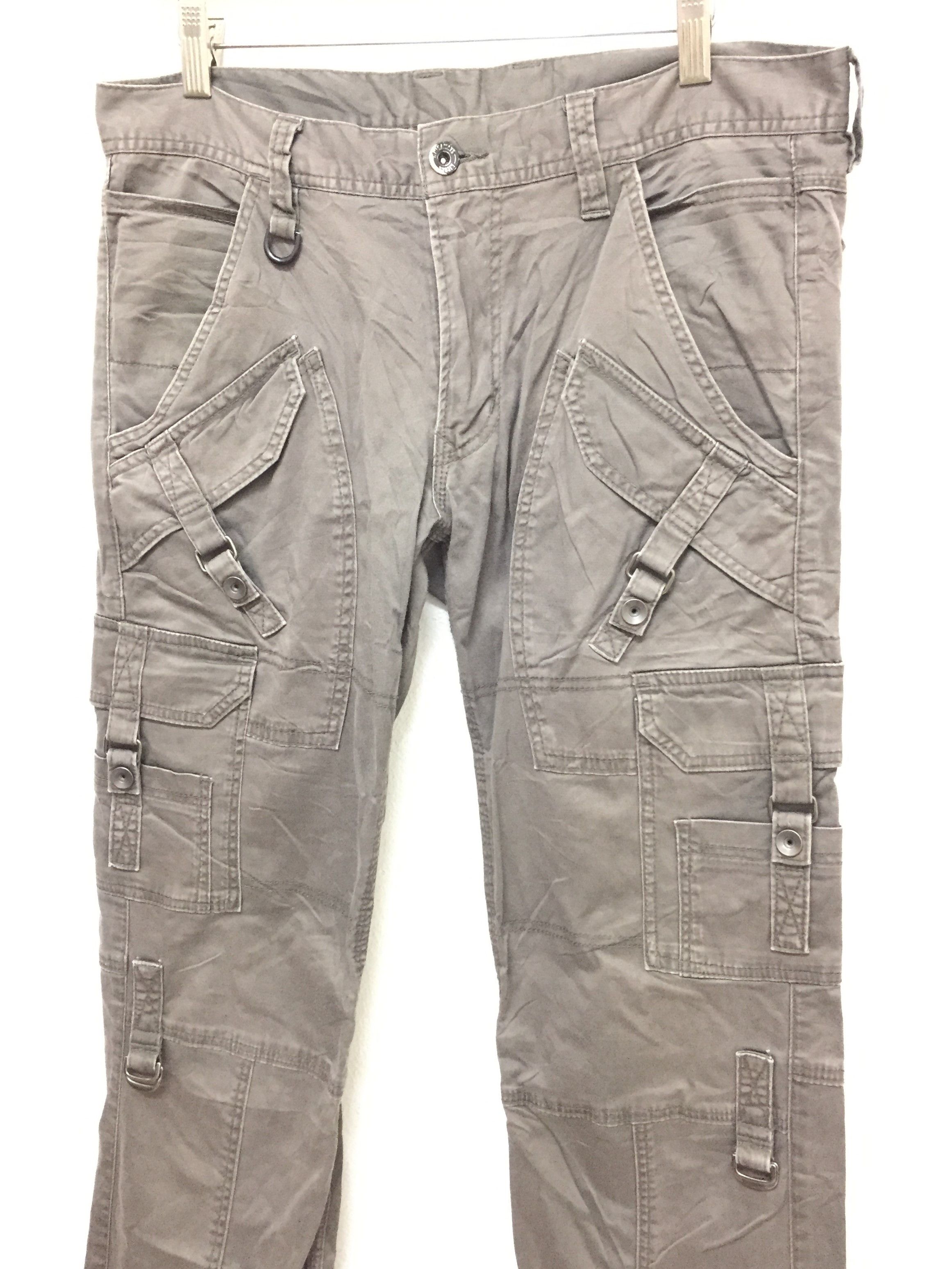HIDEAWAYS × Japanese Brand × Matsuda NICOLE Hideaways Multiple Pocket bondage Stretchable Cargo Size US 32 / EU 48 - 1 Thumbnail