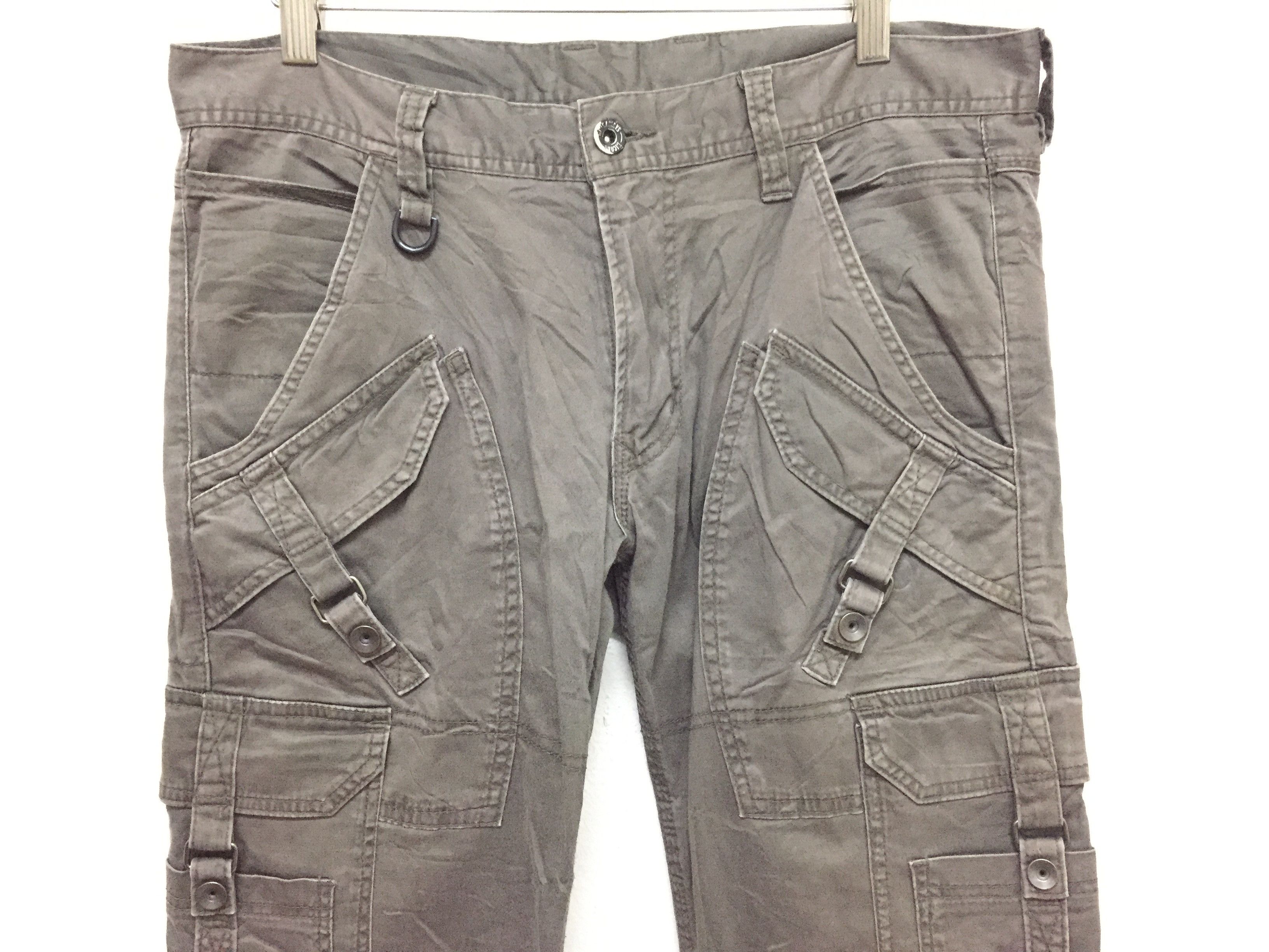 HIDEAWAYS × Japanese Brand × Matsuda NICOLE Hideaways Multiple Pocket bondage Stretchable Cargo Size US 32 / EU 48 - 4 Thumbnail