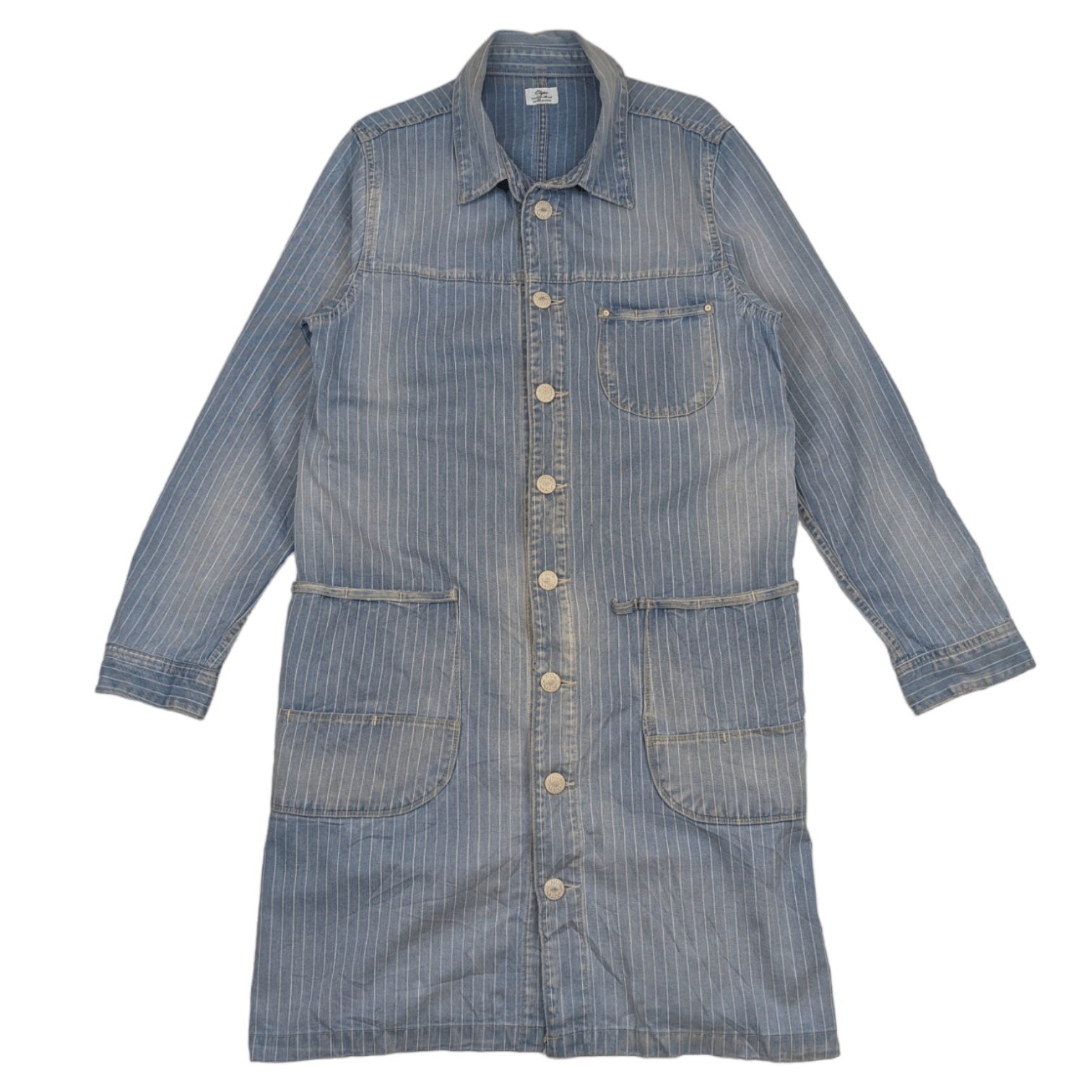 Japanese Brand Vintage Japan CEPO Denim Long Jacket Size L / US 10 / IT 46 - 2 Thumbnail
