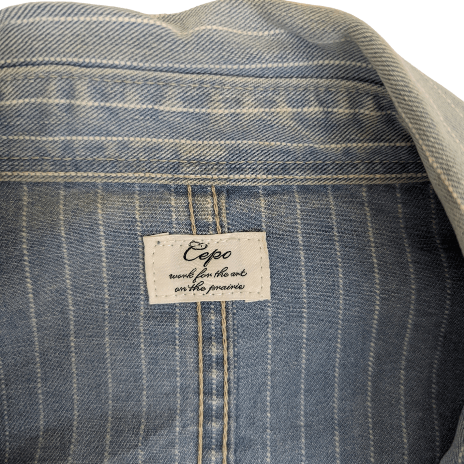 Japanese Brand Vintage Japan CEPO Denim Long Jacket Size L / US 10 / IT 46 - 10 Thumbnail