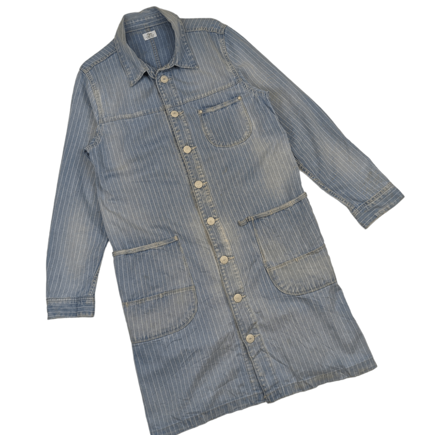 Japanese Brand Vintage Japan CEPO Denim Long Jacket Size L / US 10 / IT 46 - 3 Thumbnail