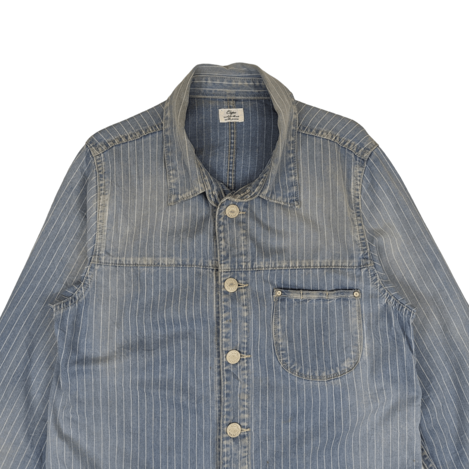 Japanese Brand Vintage Japan CEPO Denim Long Jacket Size L / US 10 / IT 46 - 4 Thumbnail