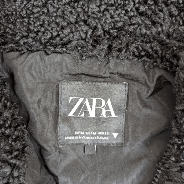 Zara ZARA Fleece Fluffy Fur Faux Fur Jacket | Grailed