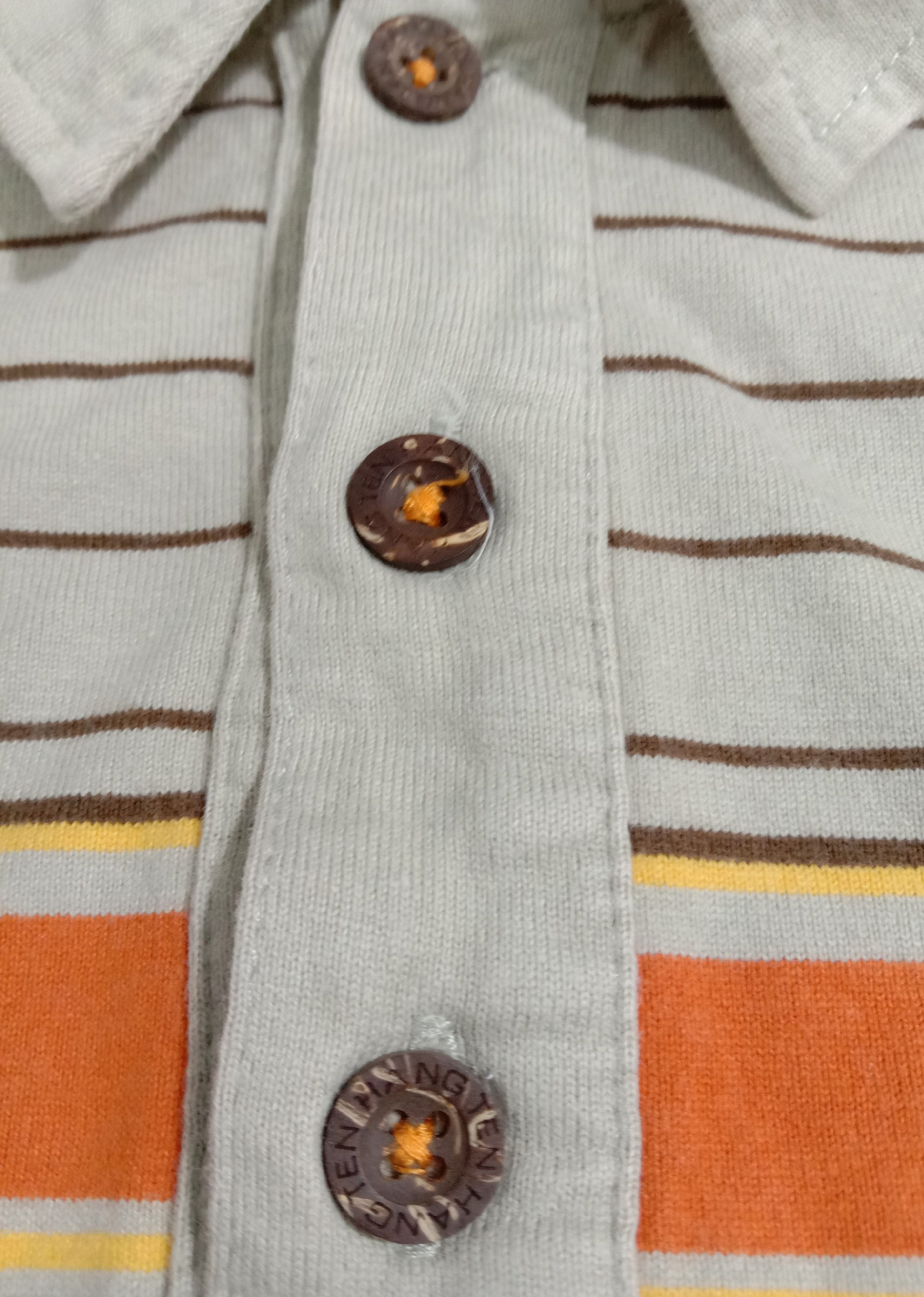 Hang Ten Hang Ten Brand Long Sleeve Polo Shirt Embroidery Logo & Tag Size US M / EU 48-50 / 2 - 3 Thumbnail