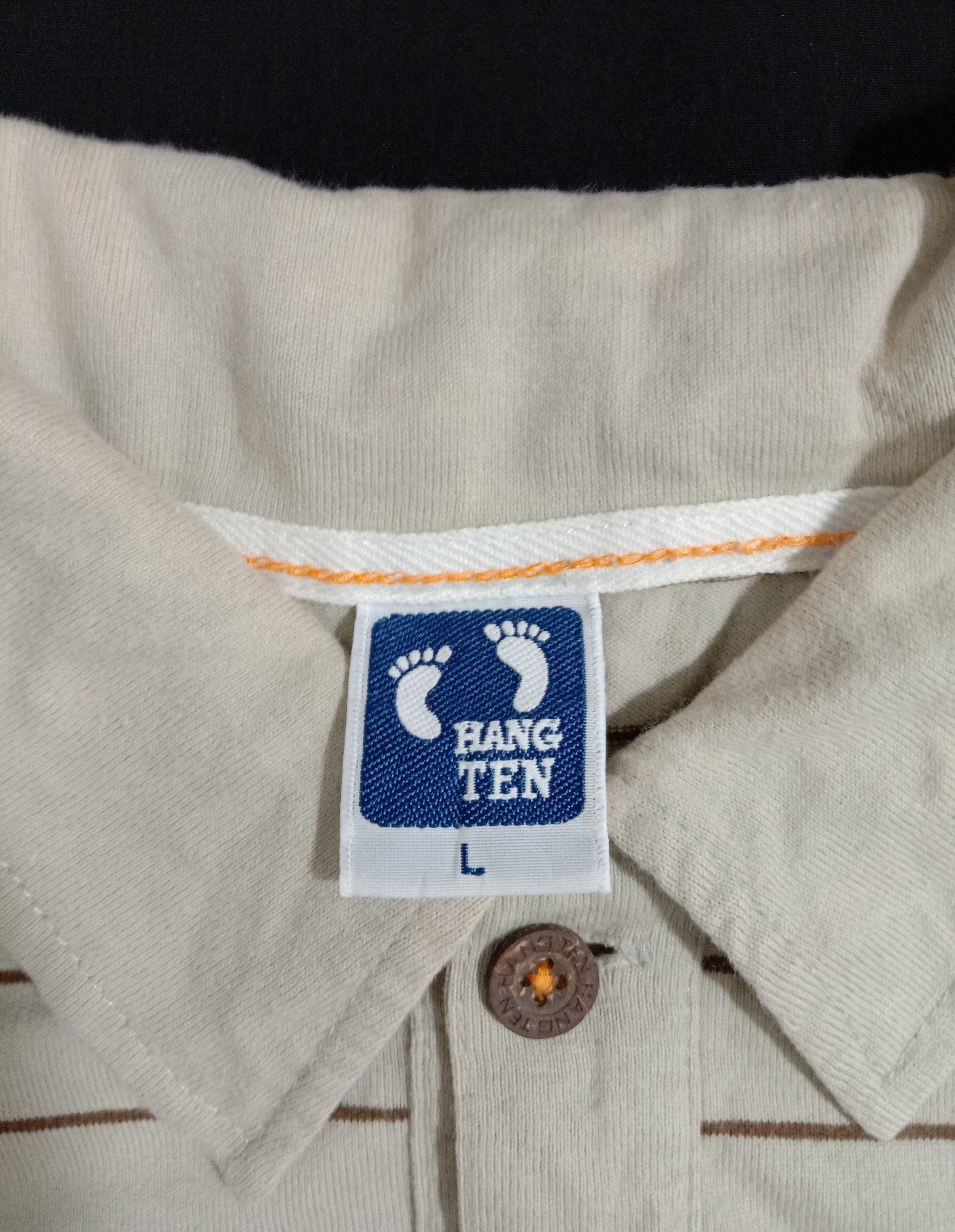 Hang Ten Hang Ten Brand Long Sleeve Polo Shirt Embroidery Logo & Tag Size US M / EU 48-50 / 2 - 5 Thumbnail