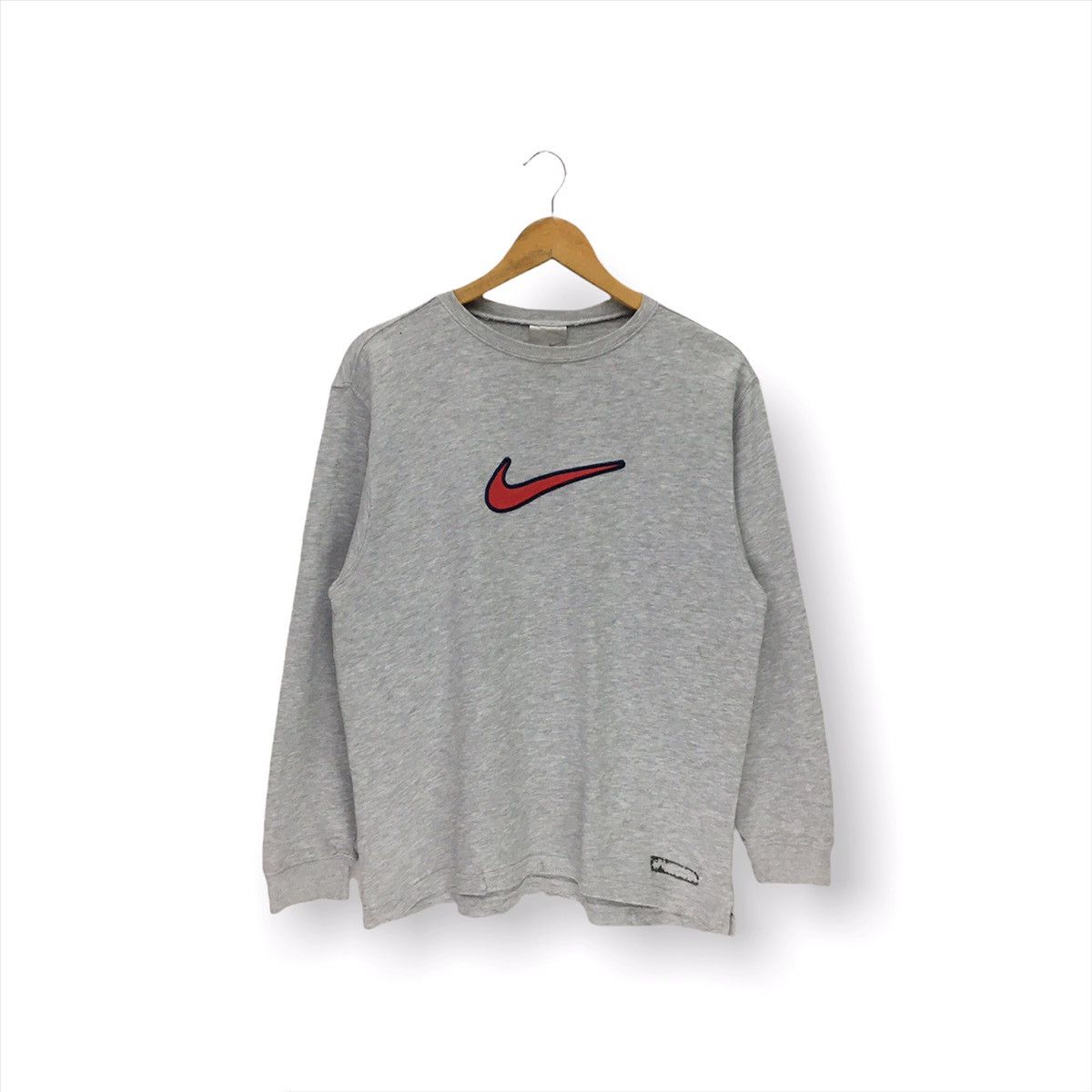 Nike × Vintage Vintage Nike Swoosh Big Logo Sweatshirt Size US M / EU 48-50 / 2 - 1 Thumbnail