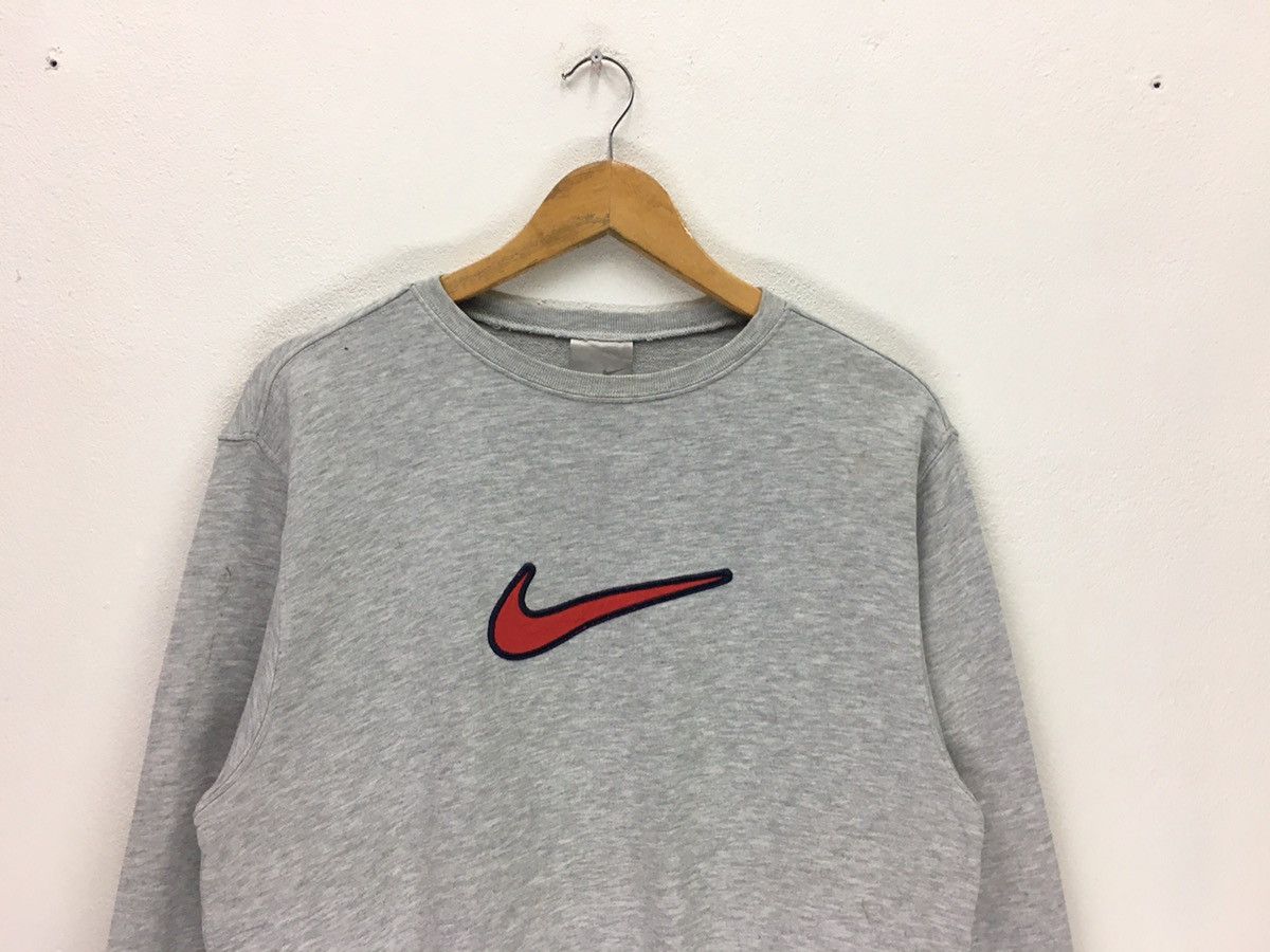Nike × Vintage Vintage Nike Swoosh Big Logo Sweatshirt Size US M / EU 48-50 / 2 - 2 Thumbnail