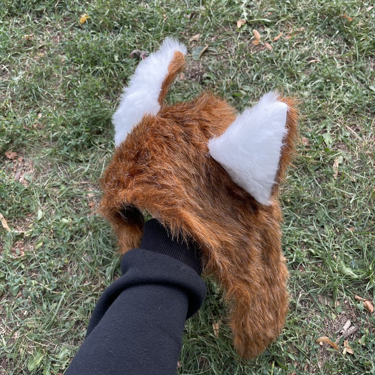 Vintage Vintage 90s Fox Mohair Beanie Brown Streetwear Grunge OS Size ONE SIZE - 3 Thumbnail