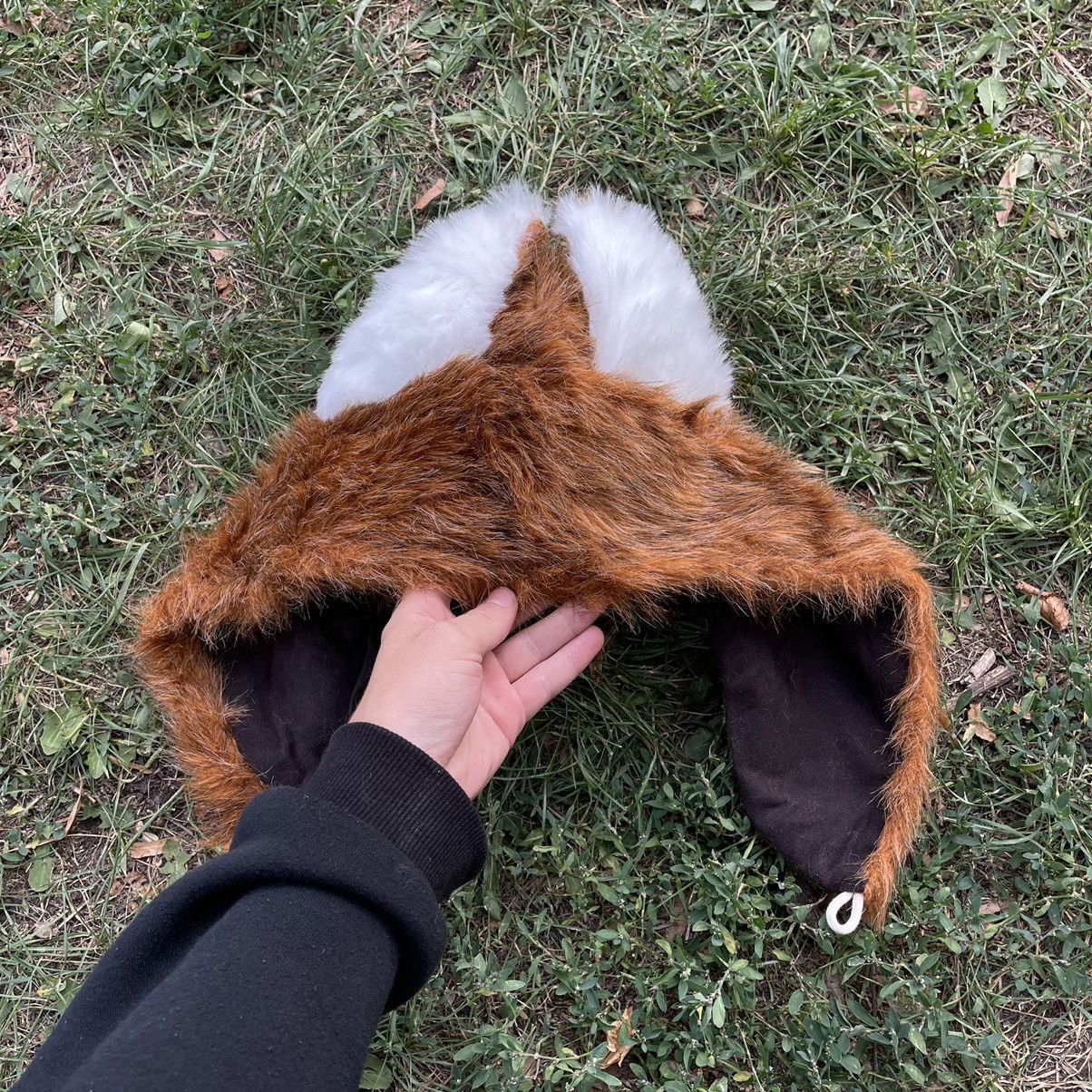 Vintage Vintage 90s Fox Mohair Beanie Brown Streetwear Grunge OS Size ONE SIZE - 2 Thumbnail