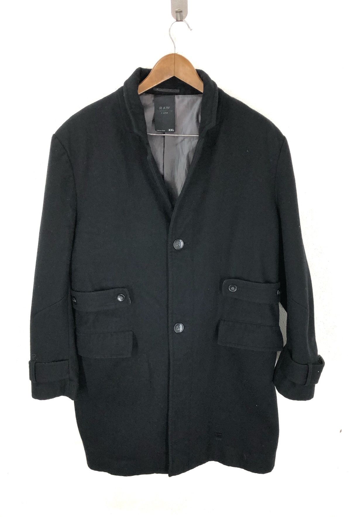 G-Star G Star RAW Wool Long Coat Jacket Size US XXL / EU 58 / 5 - 1 Thumbnail