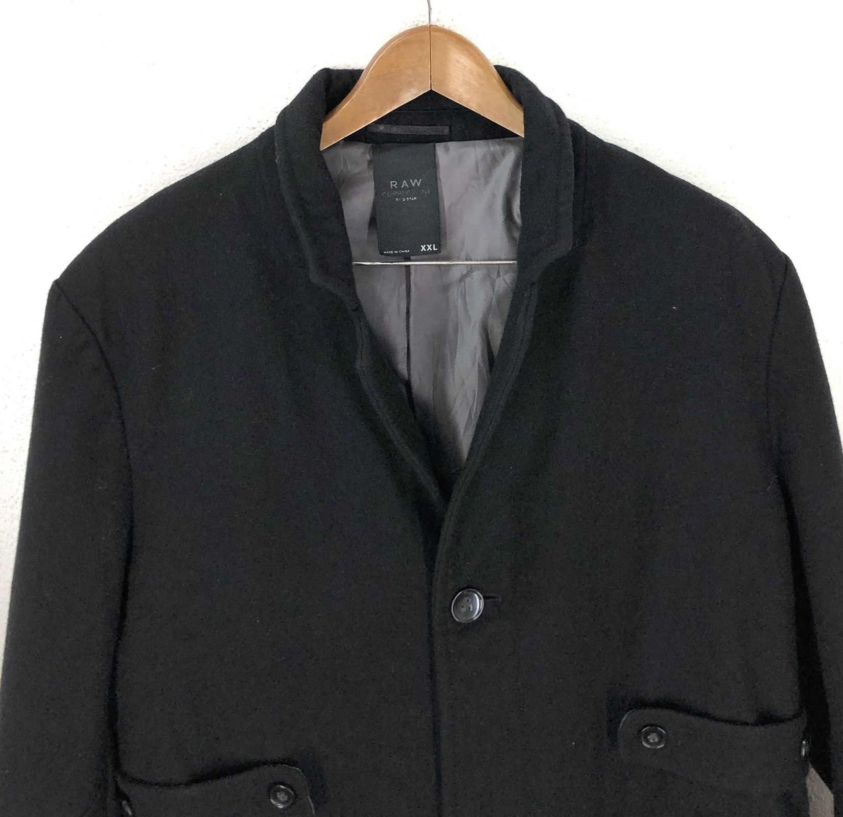 G-Star G Star RAW Wool Long Coat Jacket Size US XXL / EU 58 / 5 - 2 Thumbnail