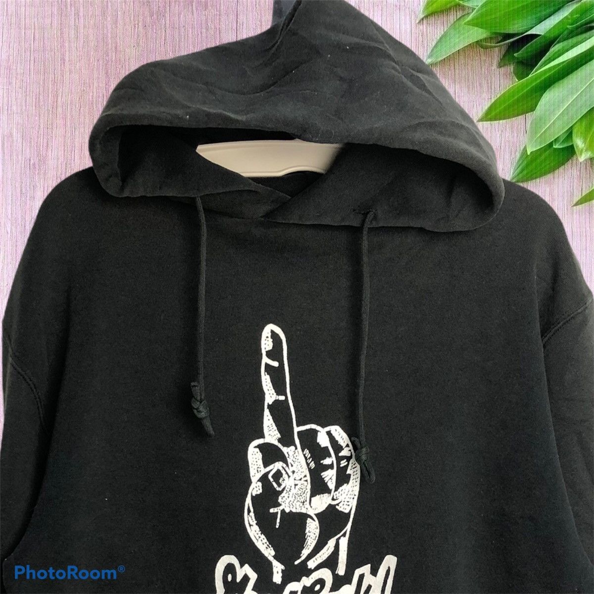 Russell Athletic × Seditionaries × Vintage Vintage 90s Russell Hand Fuck Black Hoodie Sweatshirt Size US S / EU 44-46 / 1 - 2 Thumbnail
