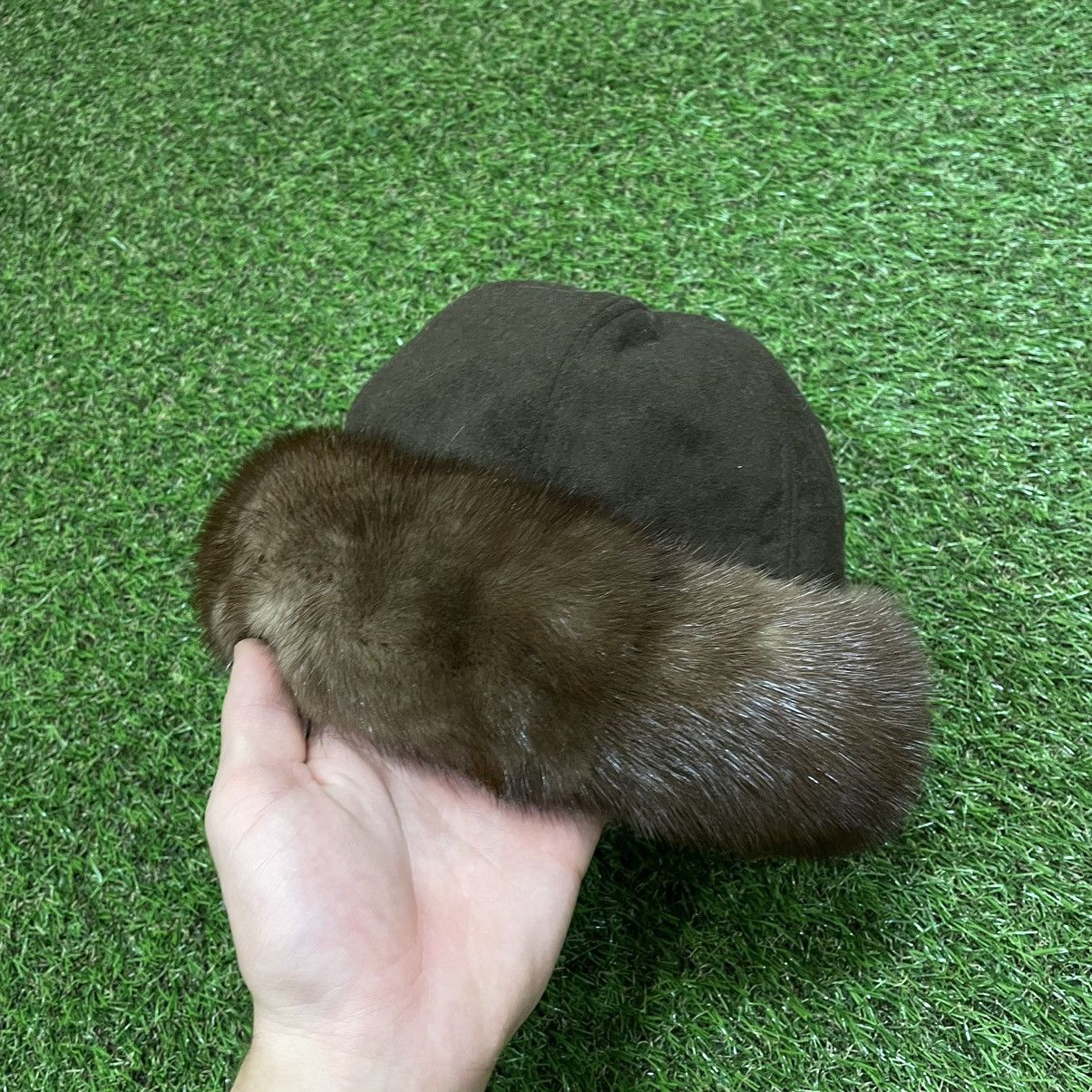 Vintage Vintage 90s Mohair Fuzzy Beanie Hat Brown Goth Cropped OS Size ONE SIZE - 1 Thumbnail